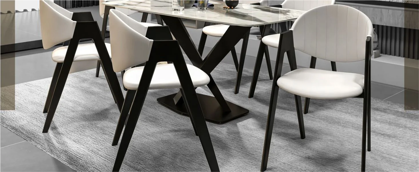 Savor Collection Modern Dining Chair in White