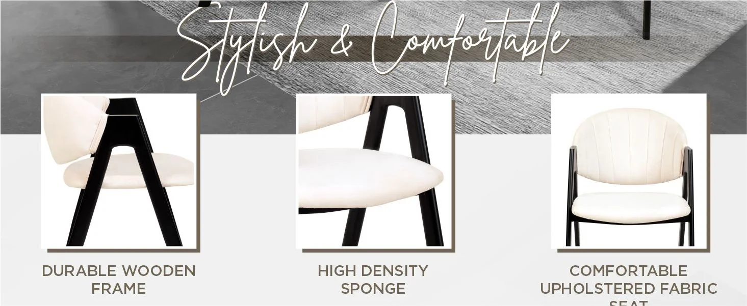 Savor Collection Modern Dining Chair in White