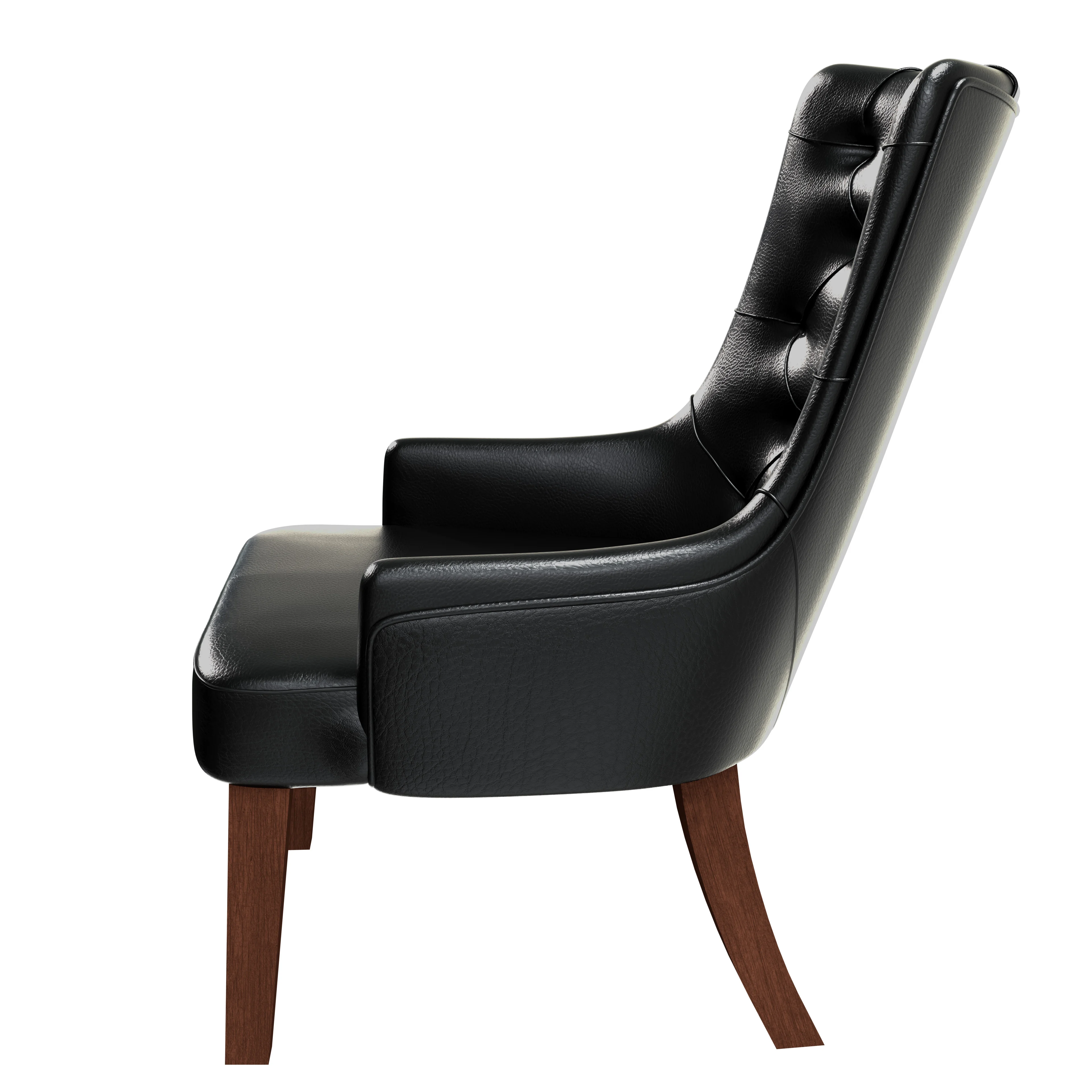 Spruce Collection Modern Wooden Dining Chair in Charcoal Grey