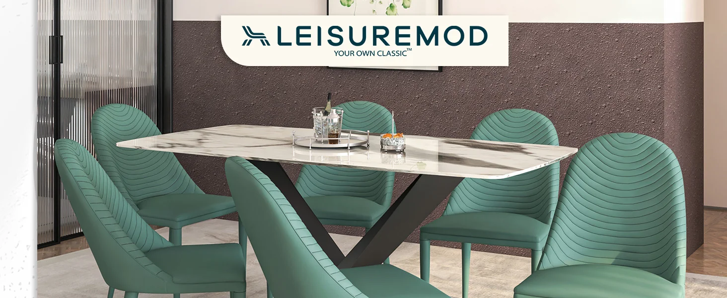 Seville Collection Modern Dining Chair in Green