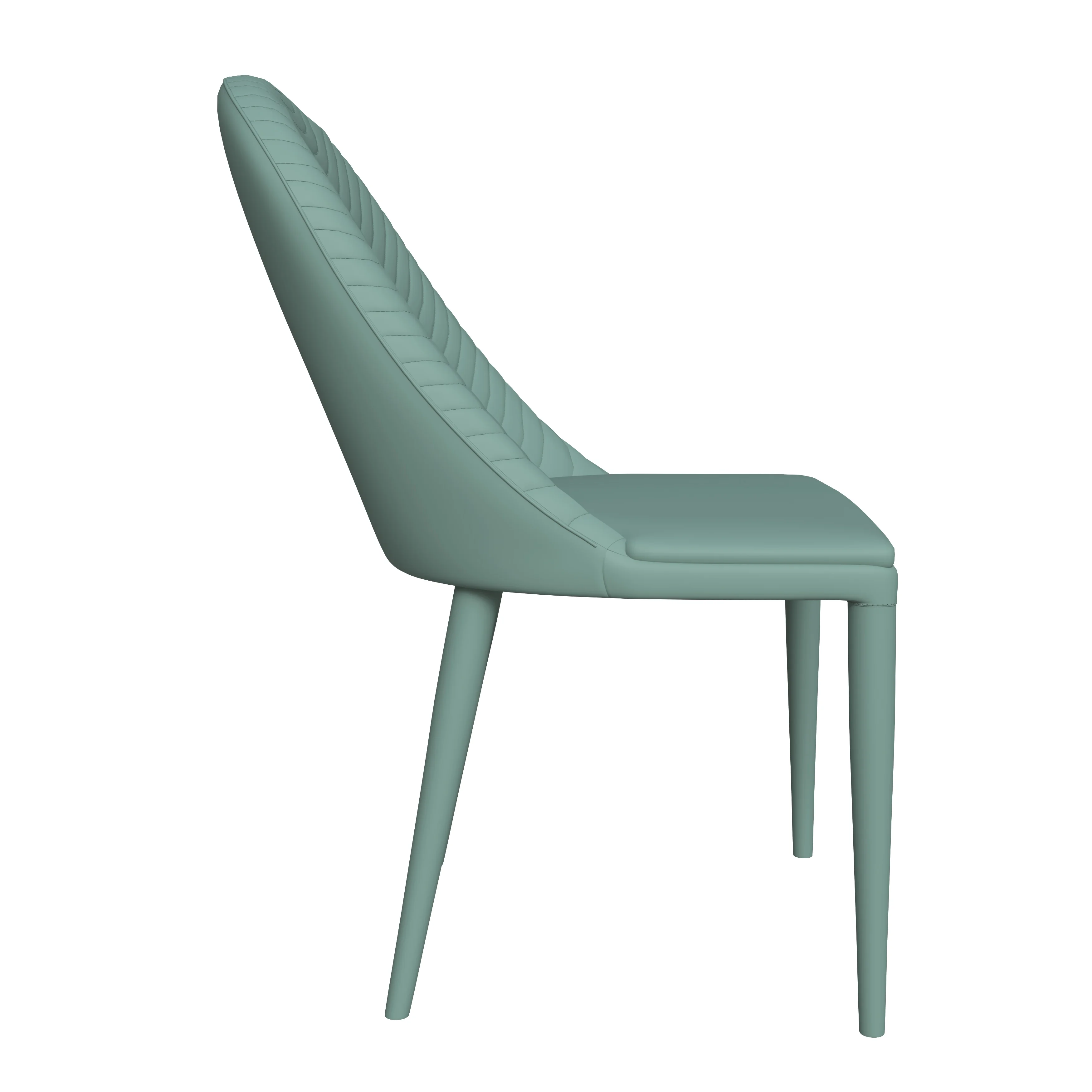 Seville Collection Modern Dining Chair in Green