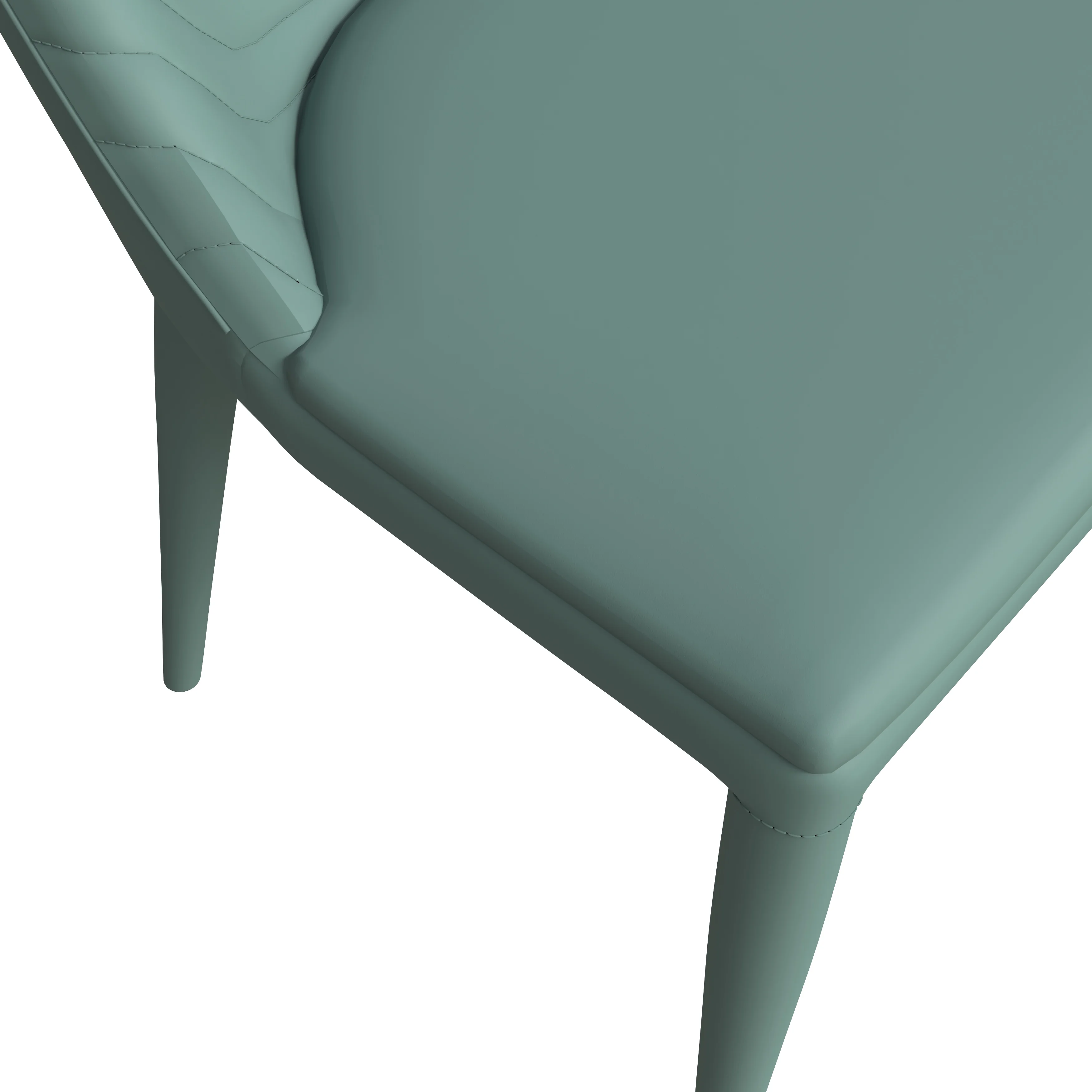 Seville Collection Modern Dining Chair in Green - Set of 4