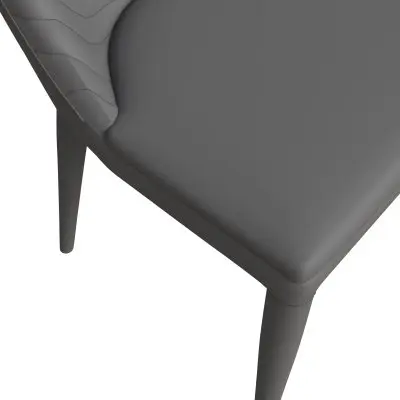 Seville Collection Modern Dining Chair in Grey