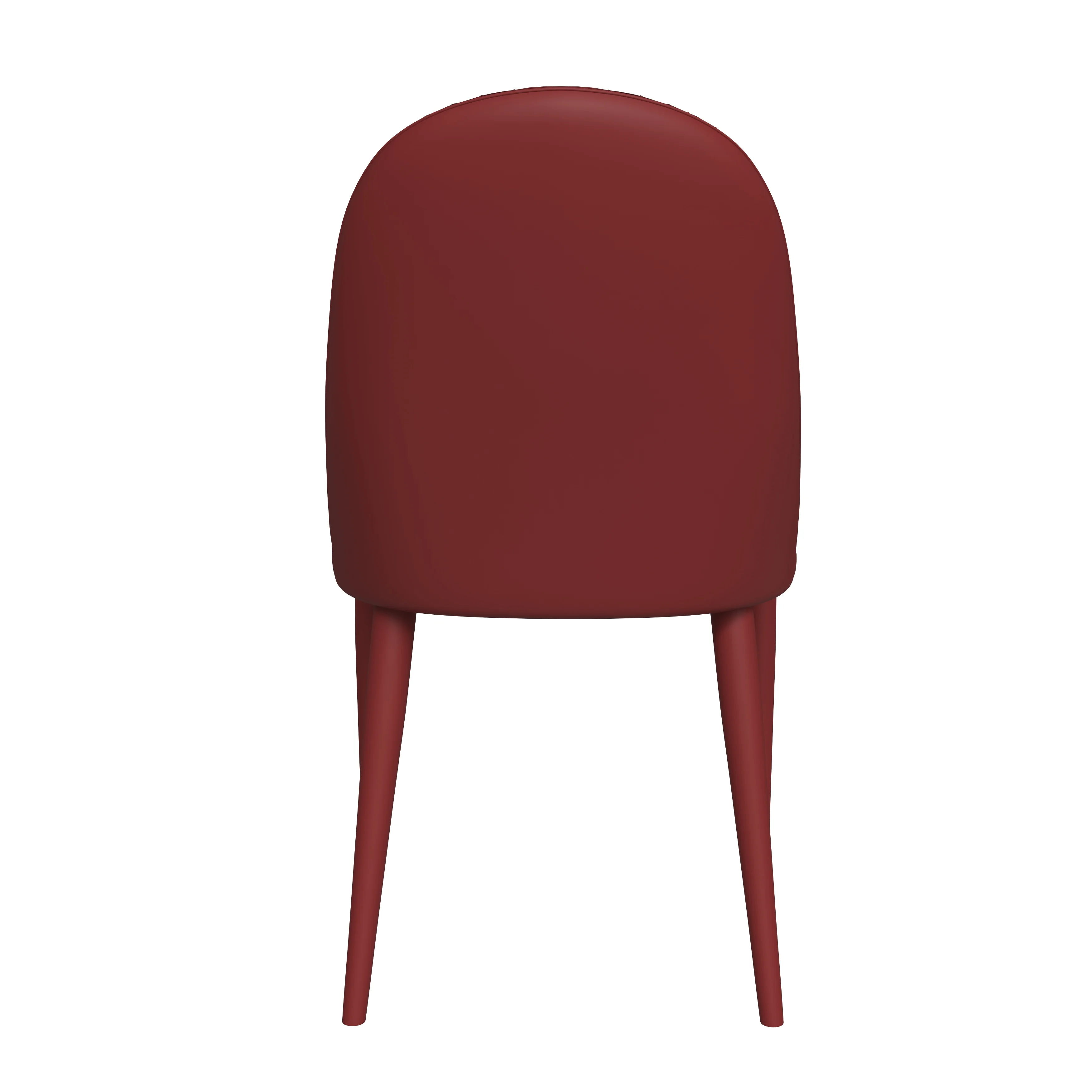 Seville Collection Modern Dining Chair in Red - Set of 4