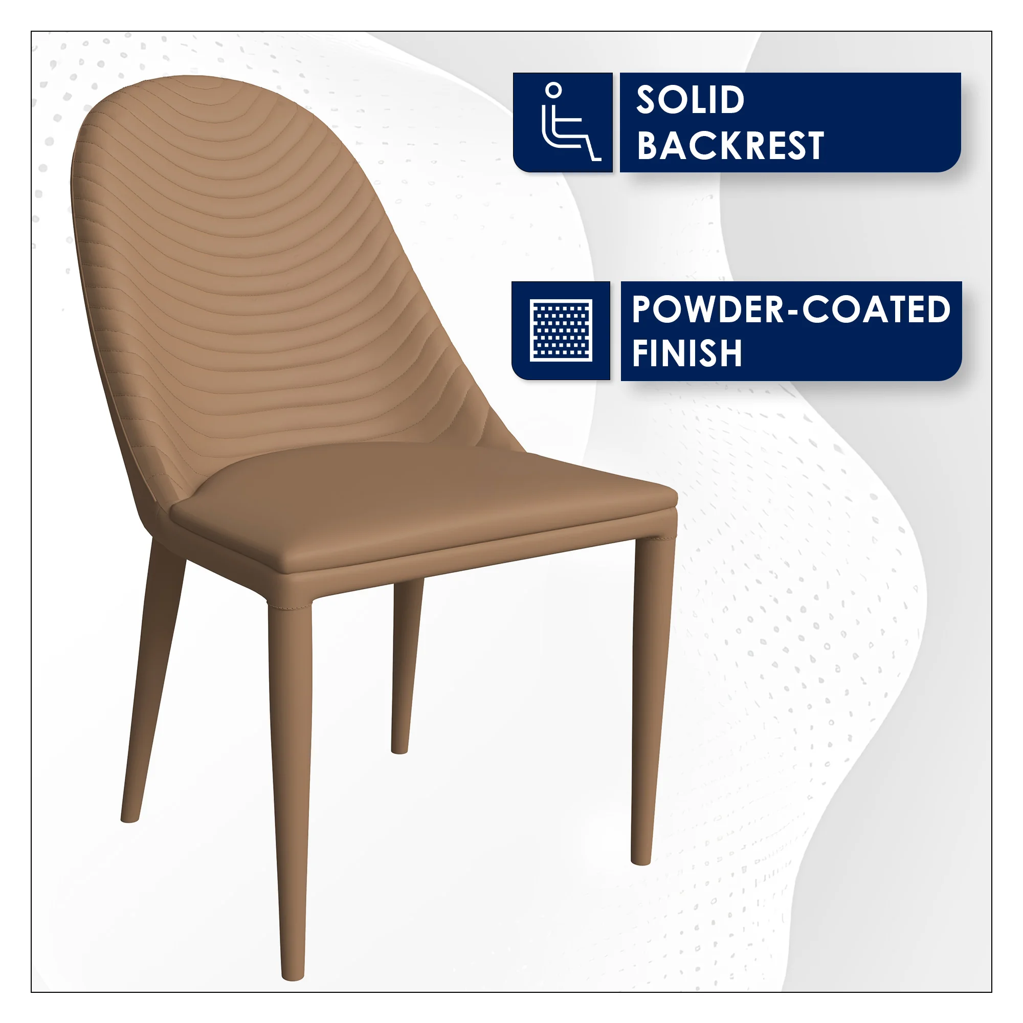 Seville Collection Modern Dining Chair in Toupe