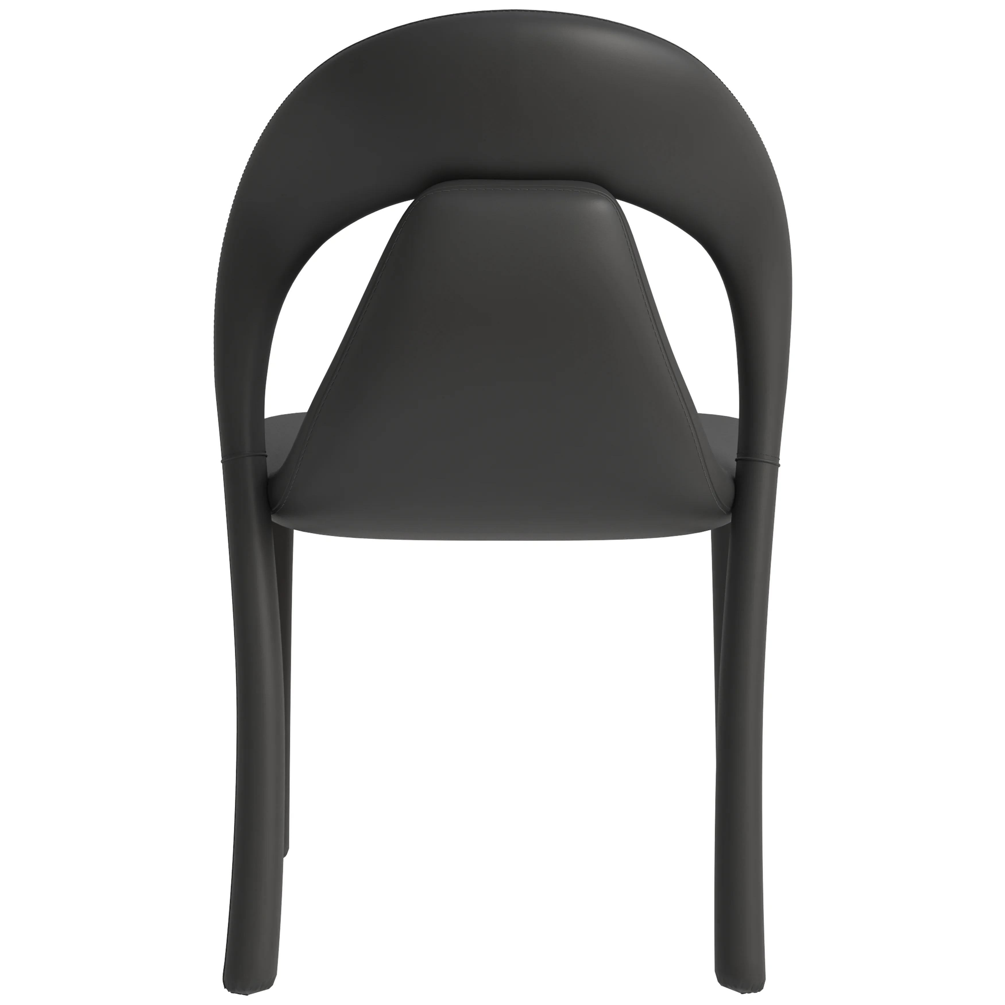 Solace Series Modern Dining Chair in Black Set of 2