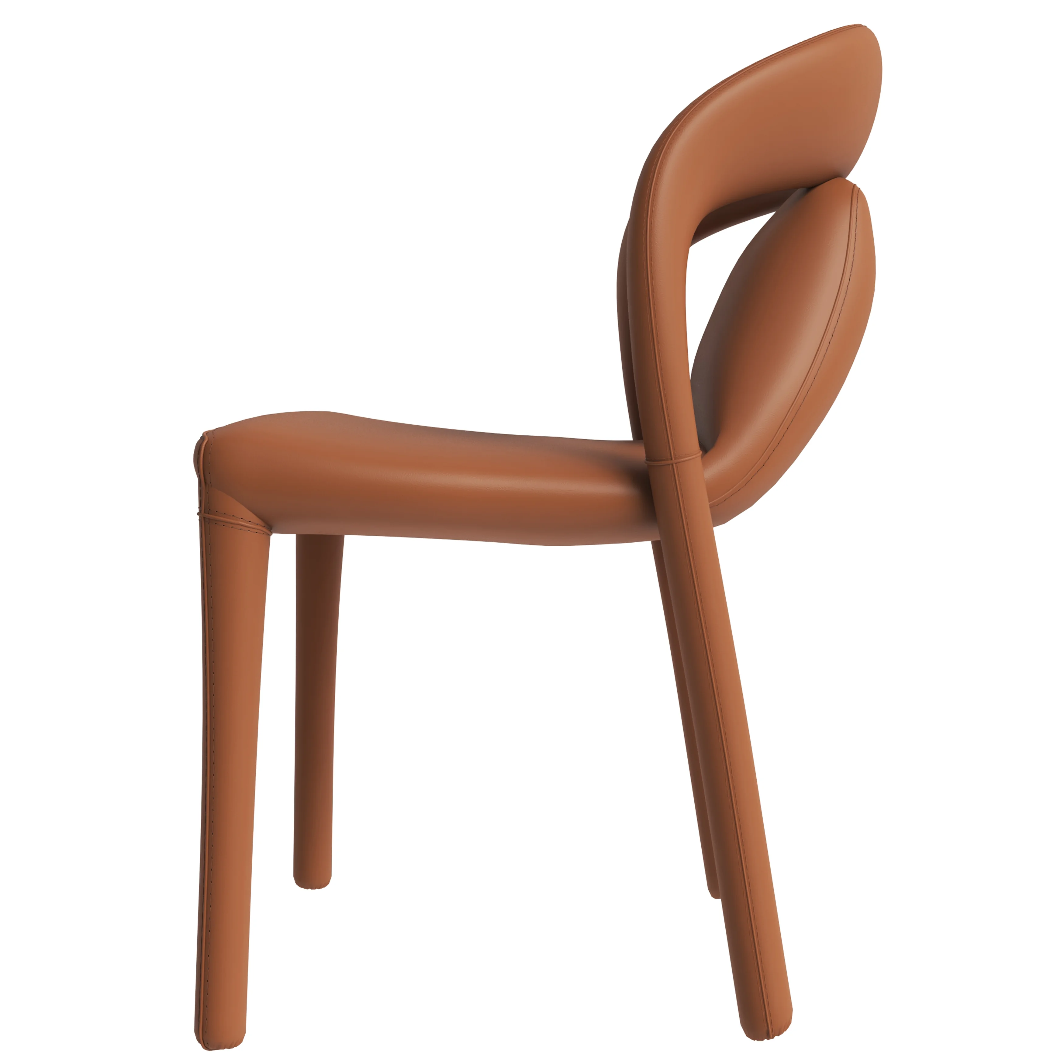 Solace Series Modern Dining Chair in Brown