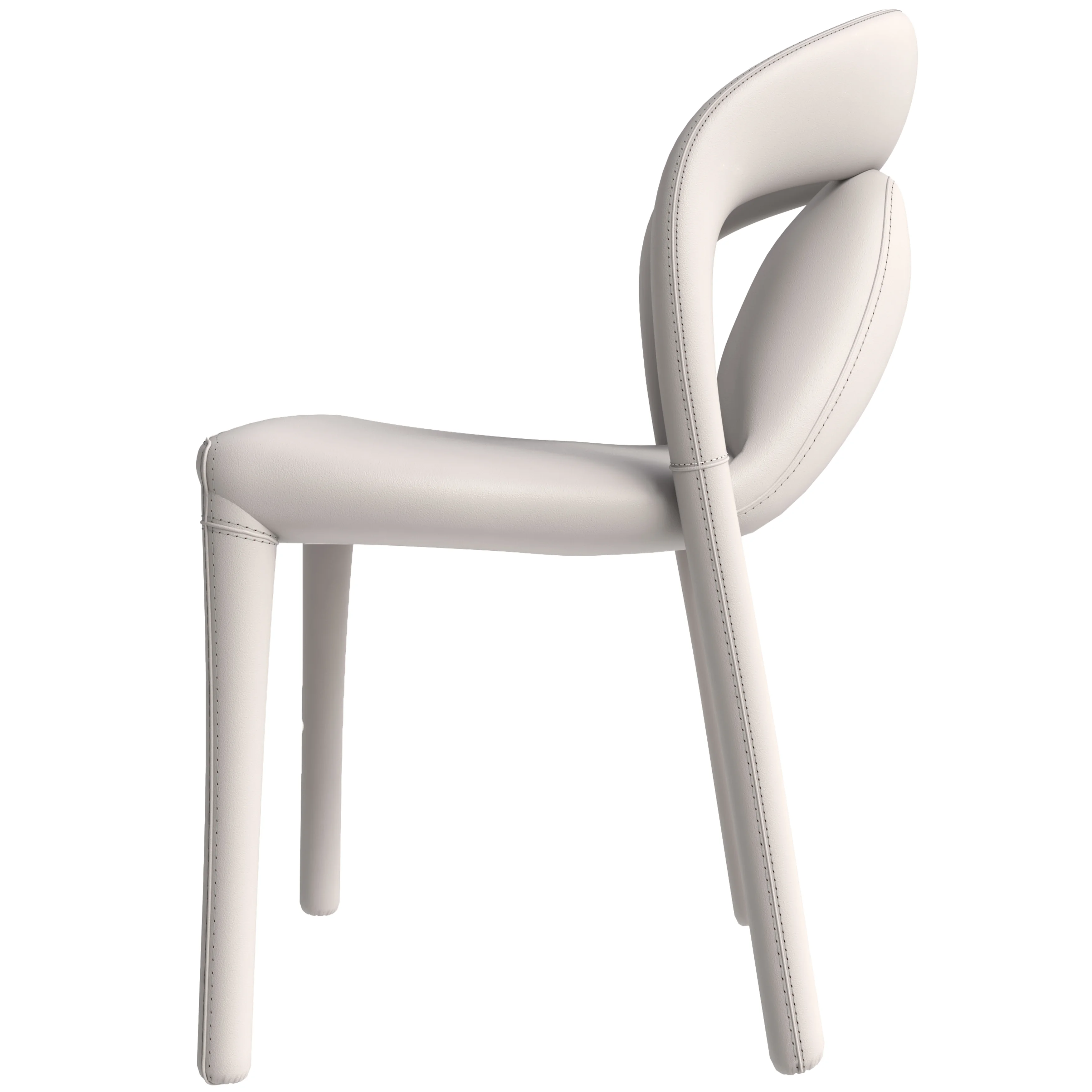 Solace Series Modern Dining Chair in Light Grey