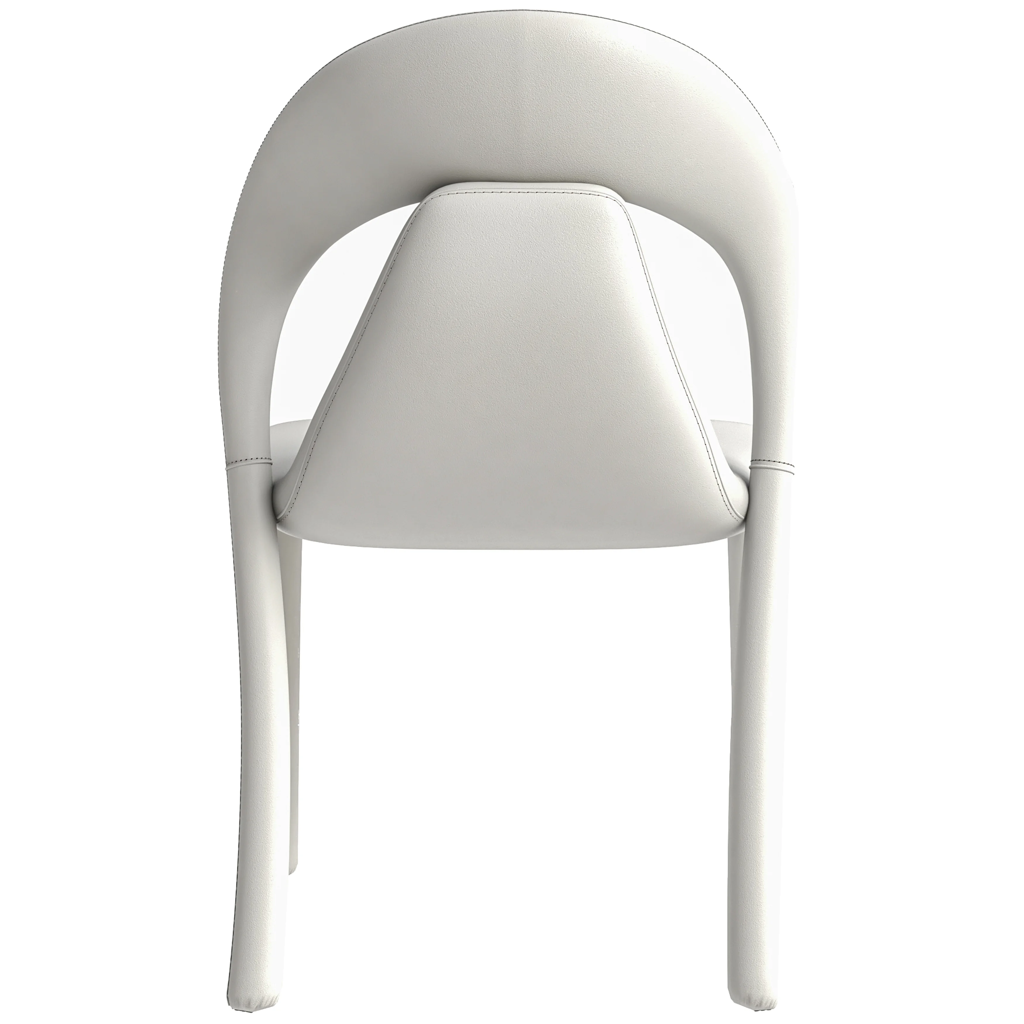 Solace Series Modern Dining Chair in White
