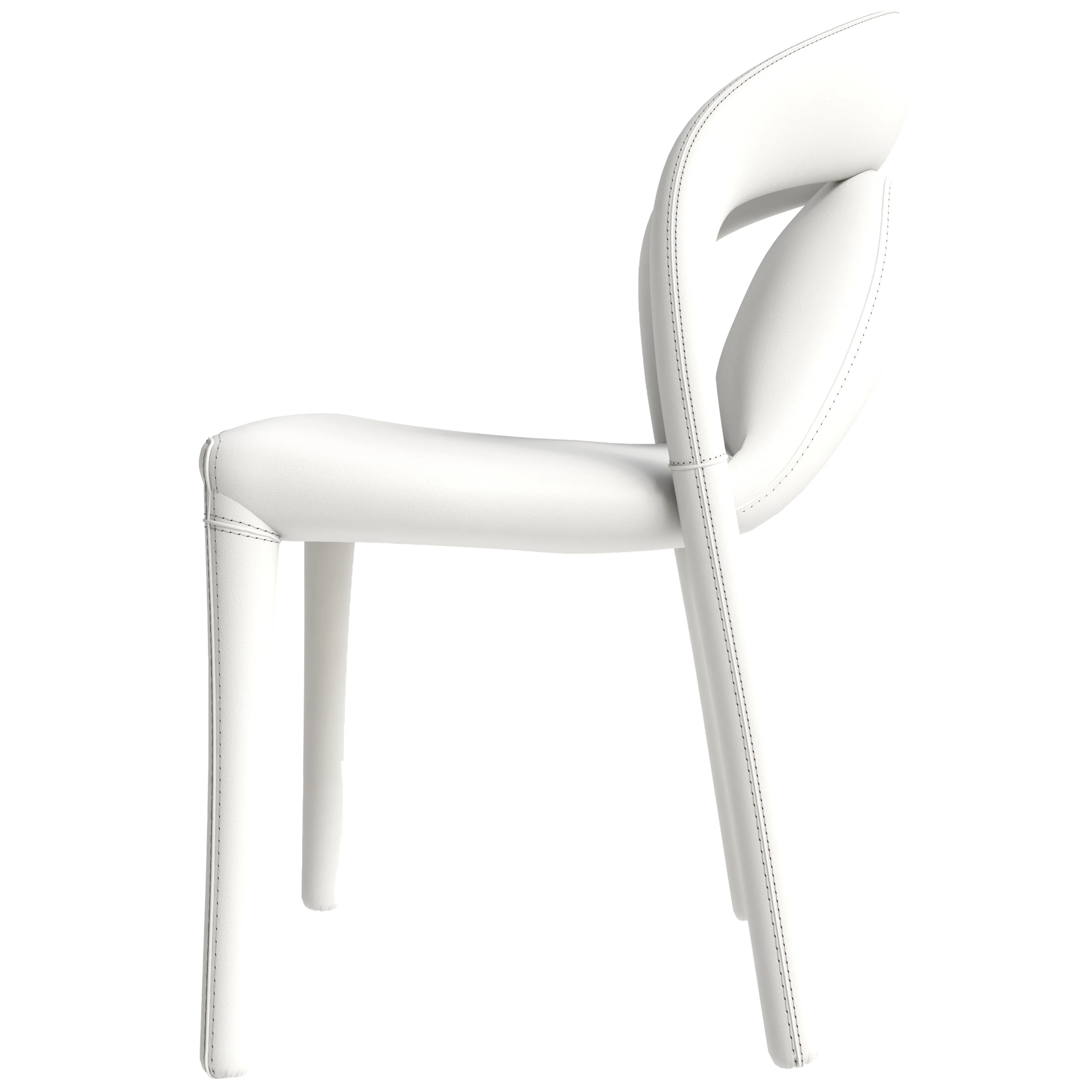 Solace Series Modern Dining Chair in White