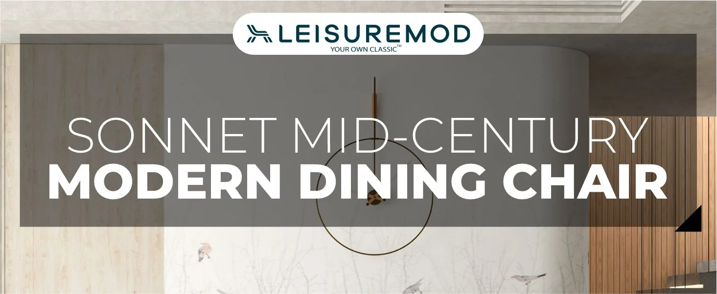 Sonnet Series Modern Dining Chair in Charcoal Fabric