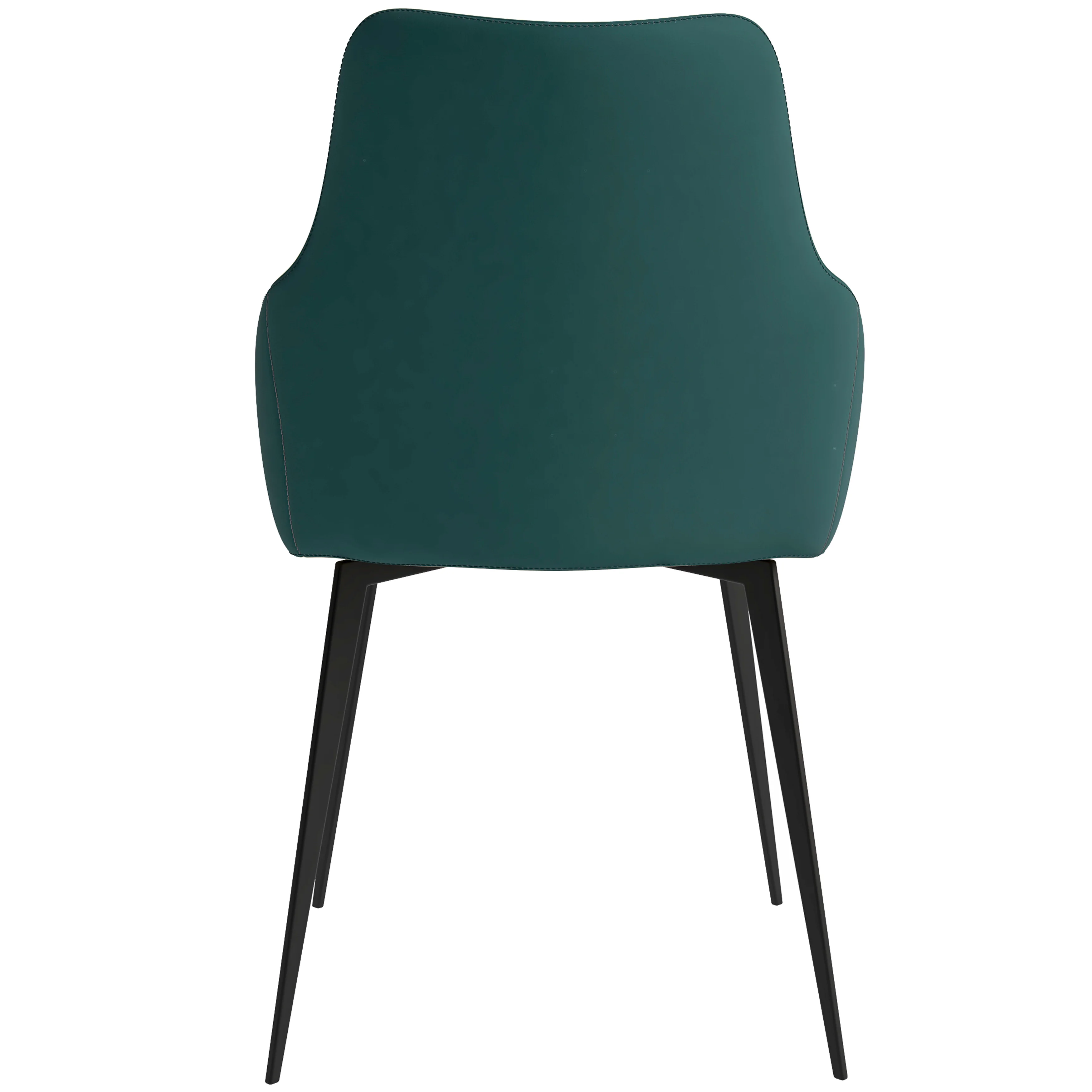 Sonnet Series Modern Dining Chair in Cream/Green