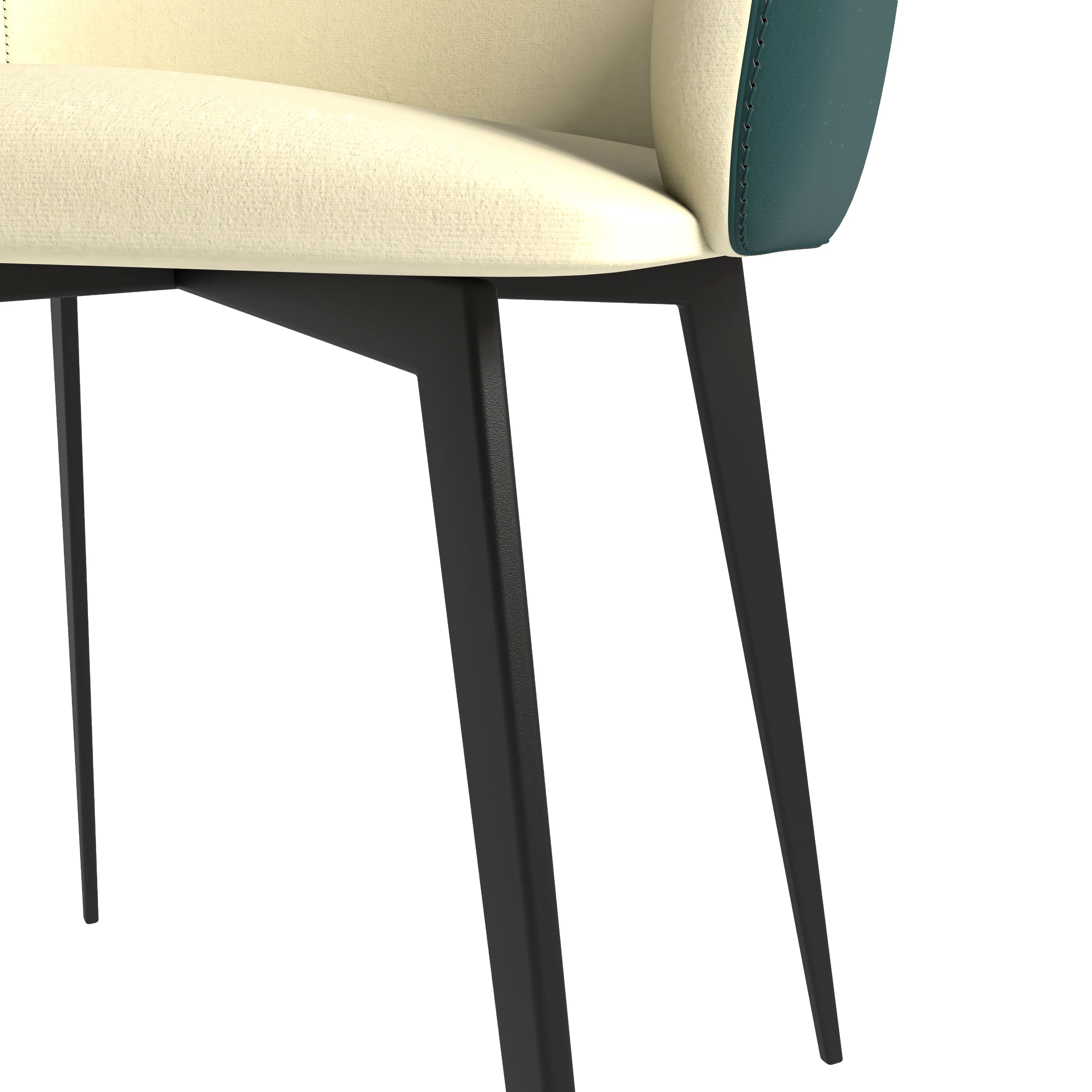 Sonnet Series Modern Dining Chair in Charcoal Fabric - Set of 4