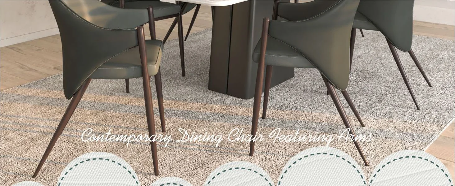 Sante Collection Modern Dining Chair in Grey