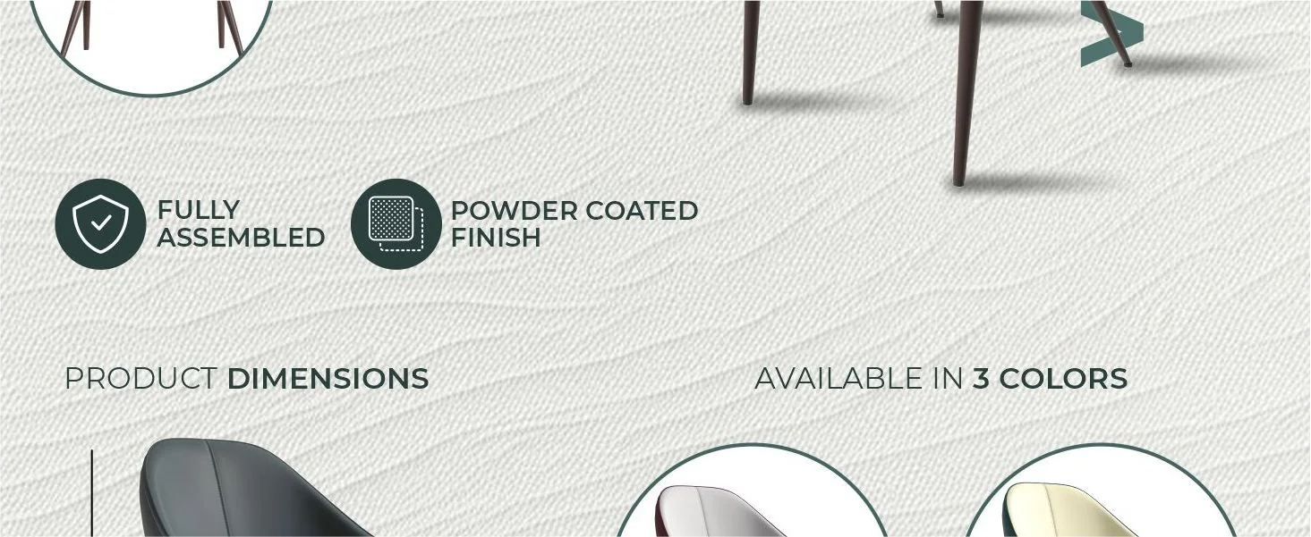 Sante Collection Modern Dining Chair Set of 2 in Grey