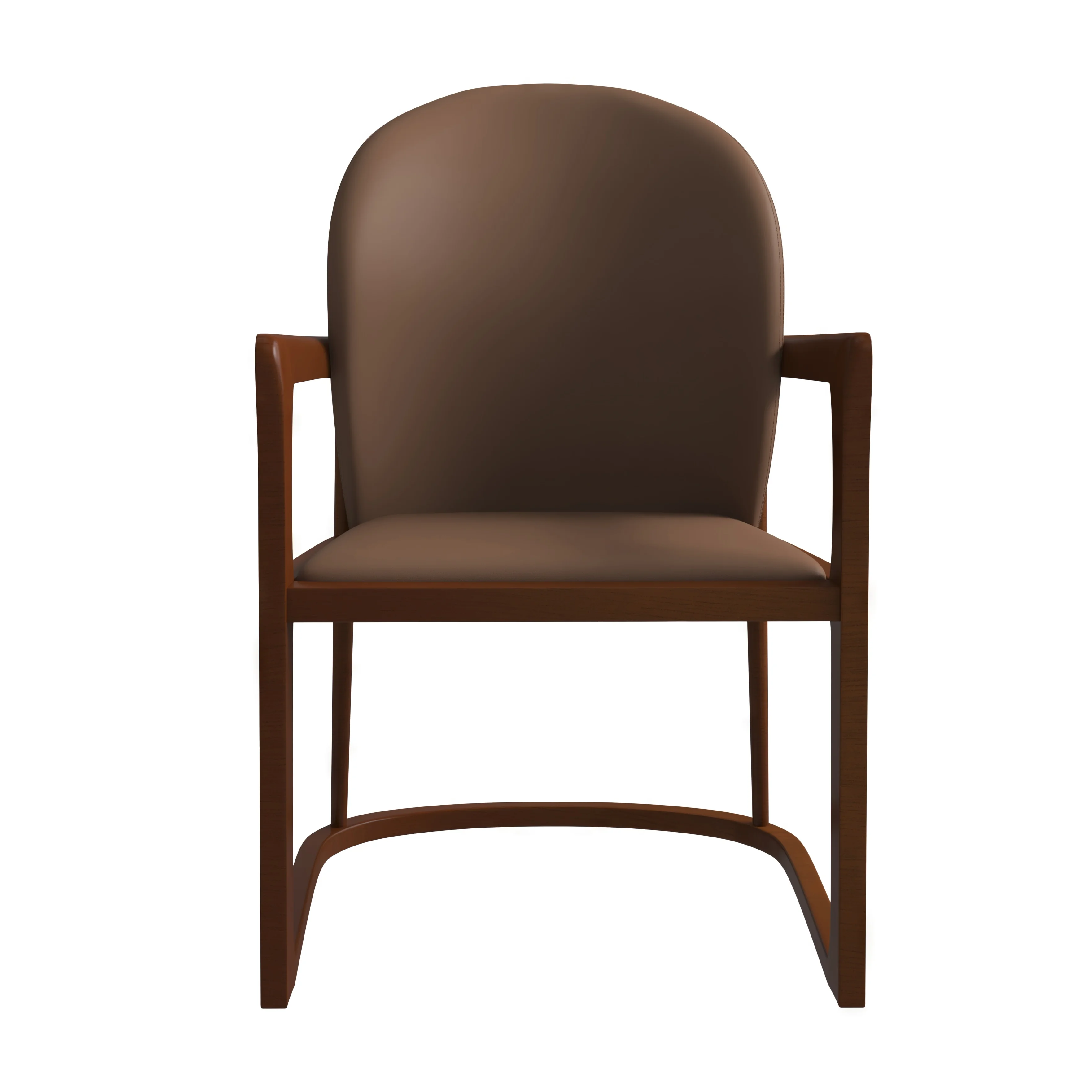 Svelta Elegant Wooden Dining Chair in Brown
