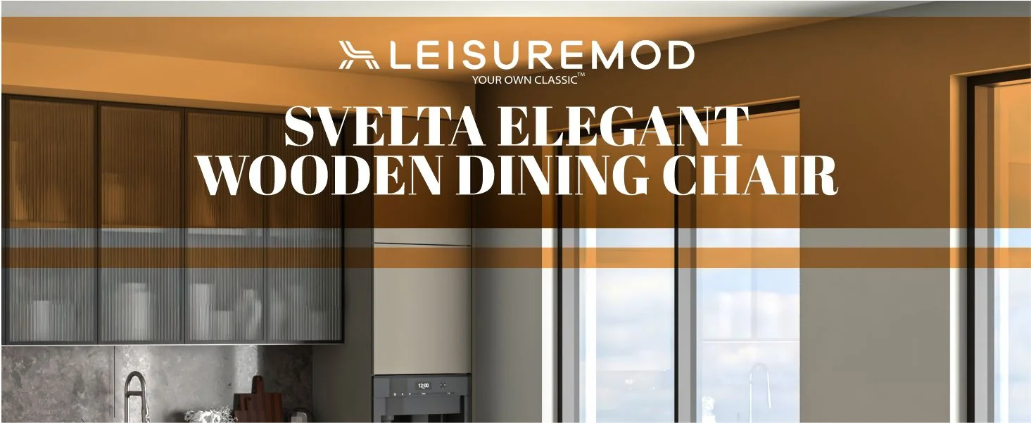 Svelta Elegant Wooden Dining Chair in Brown