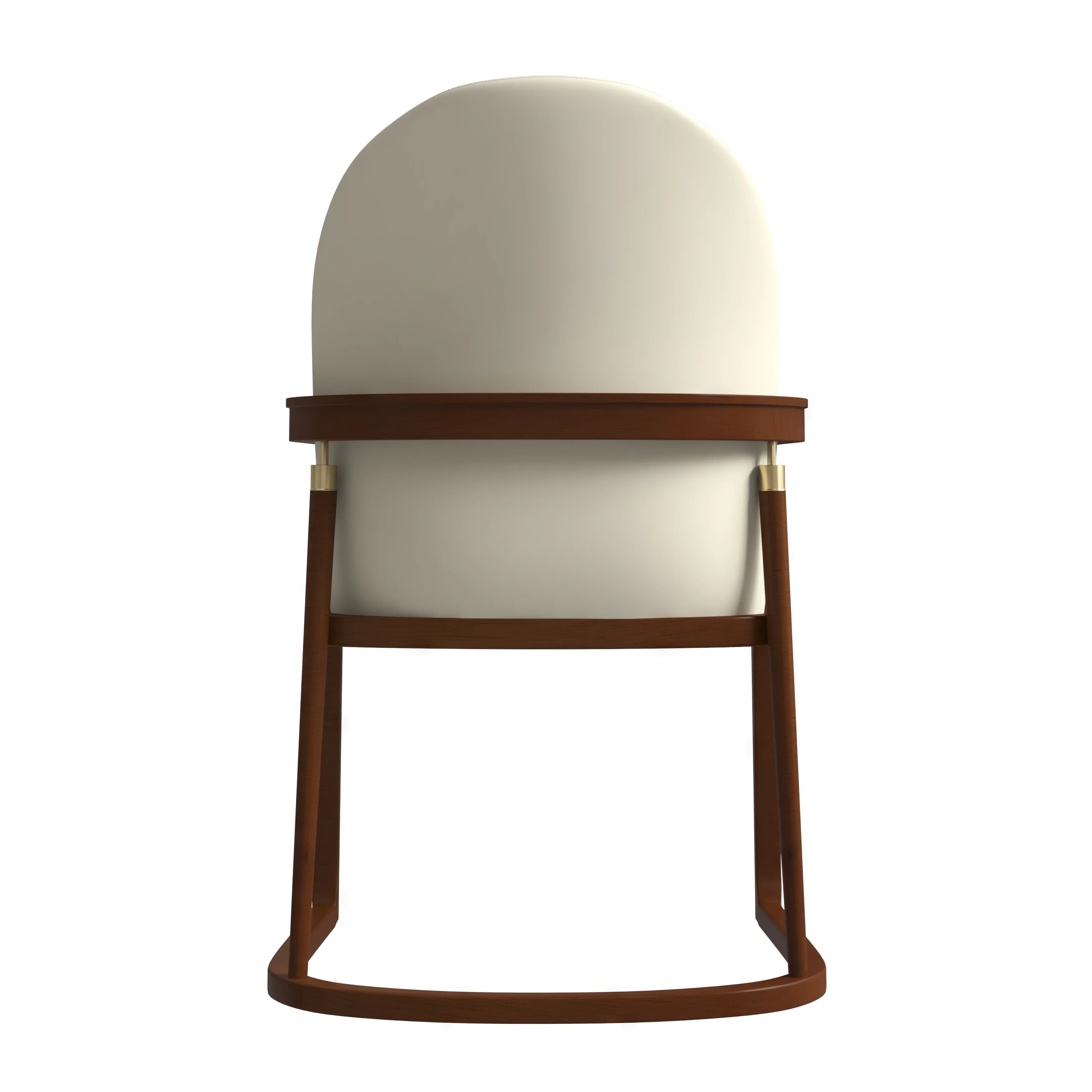 Svelta Elegant Wooden Dining Chair in Cream