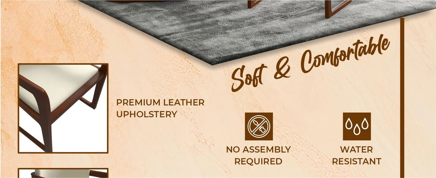 Svelta Elegant Wooden Dining Chair in Cream