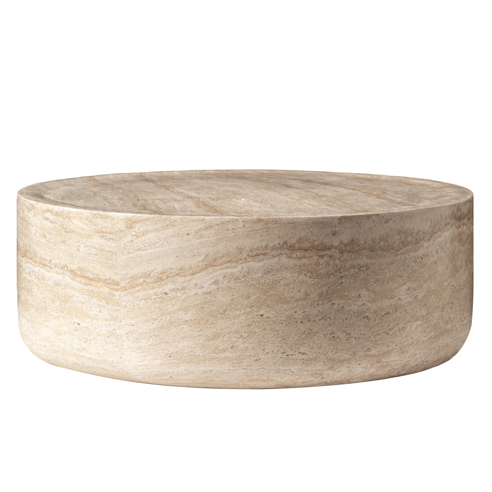 Sandy Collection Coffee Table in Travertine