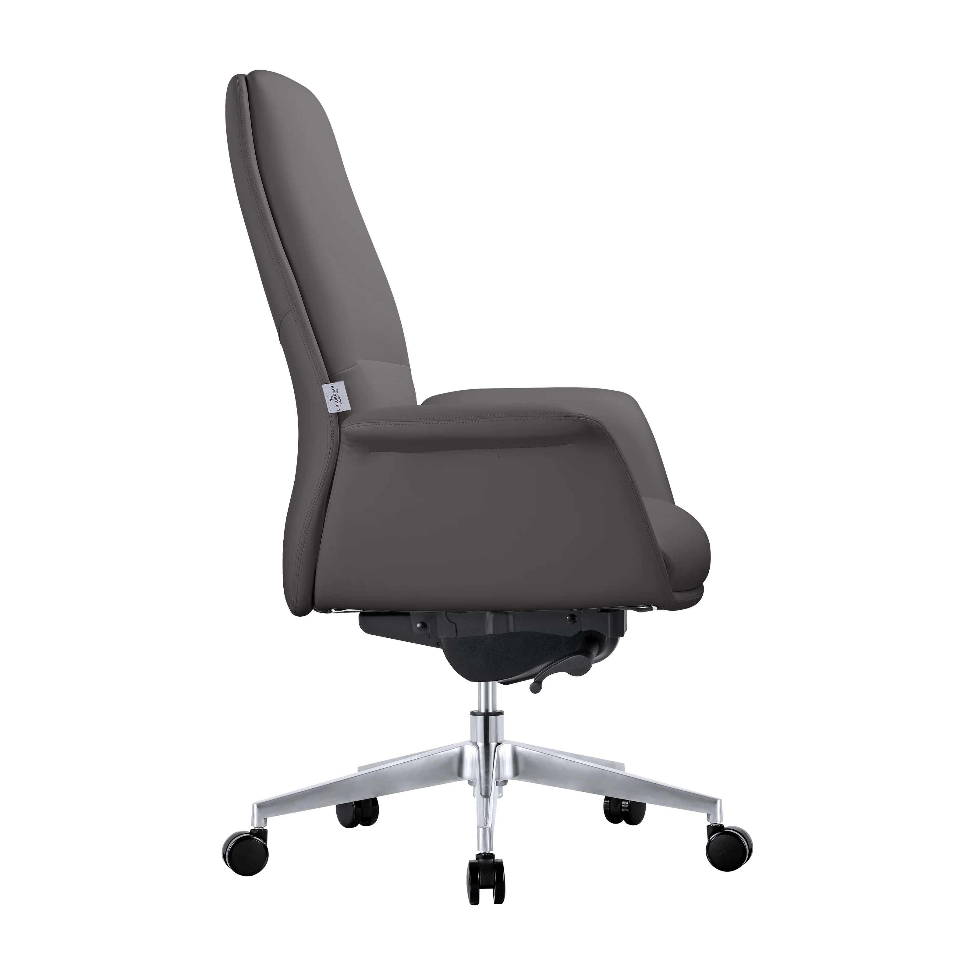 Summit Series Office Chair In Grey Leather