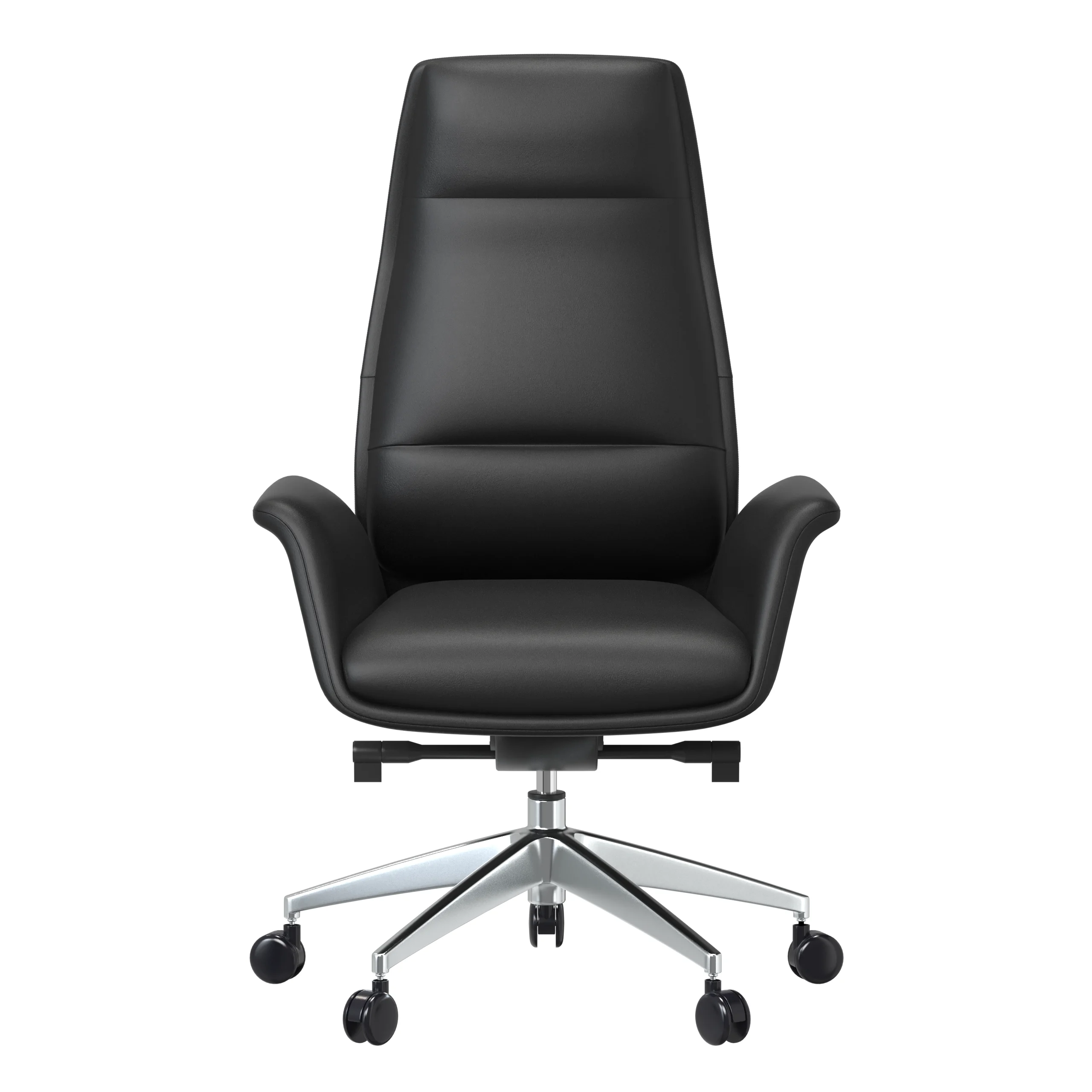 Summit Series Tall Office Chair In Black Leather