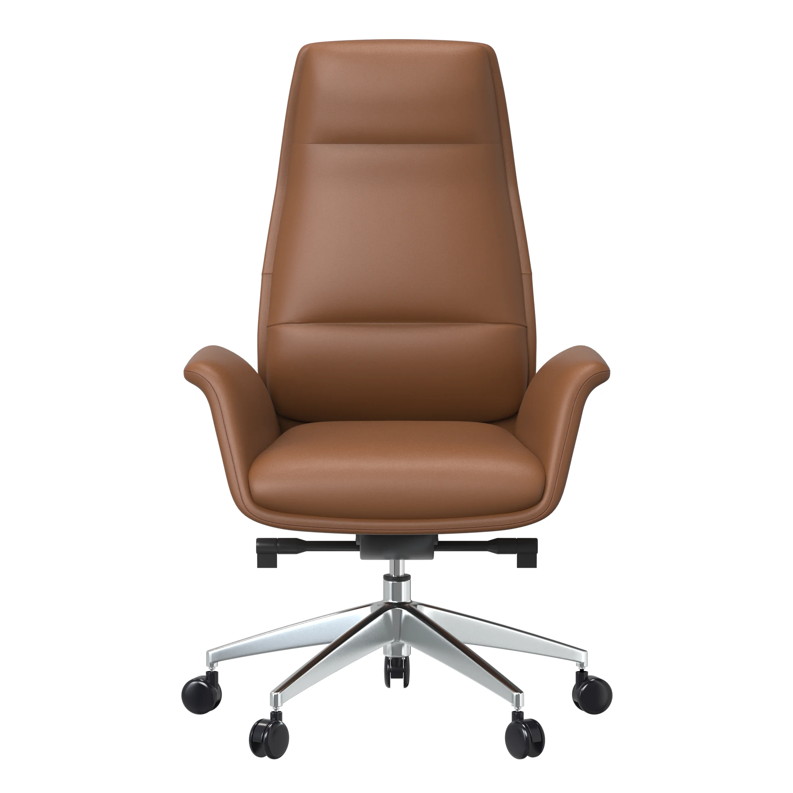 Summit Series Tall Office Chair In Dark Brown Leather