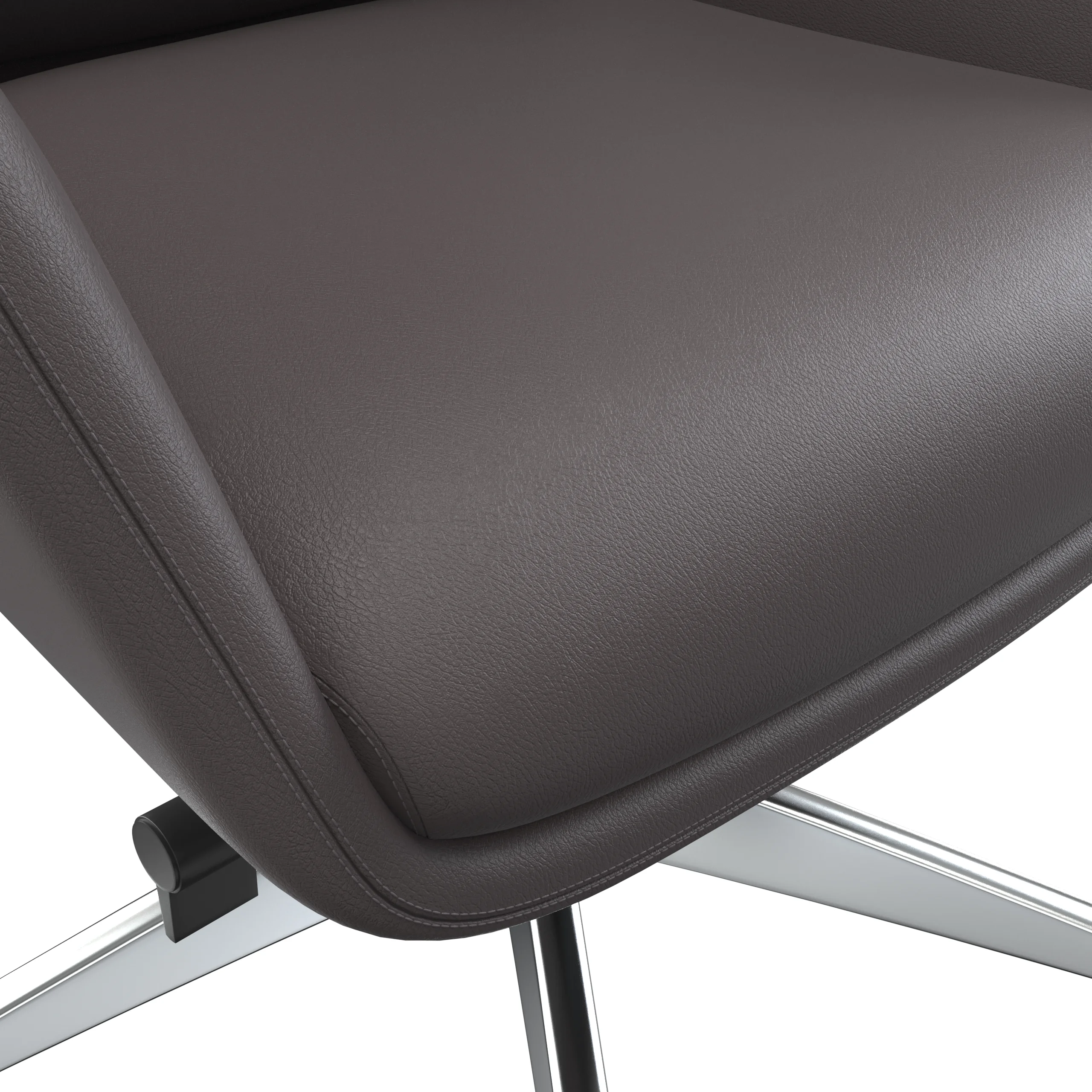 Summit Series Tall Office Chair In Grey Leather