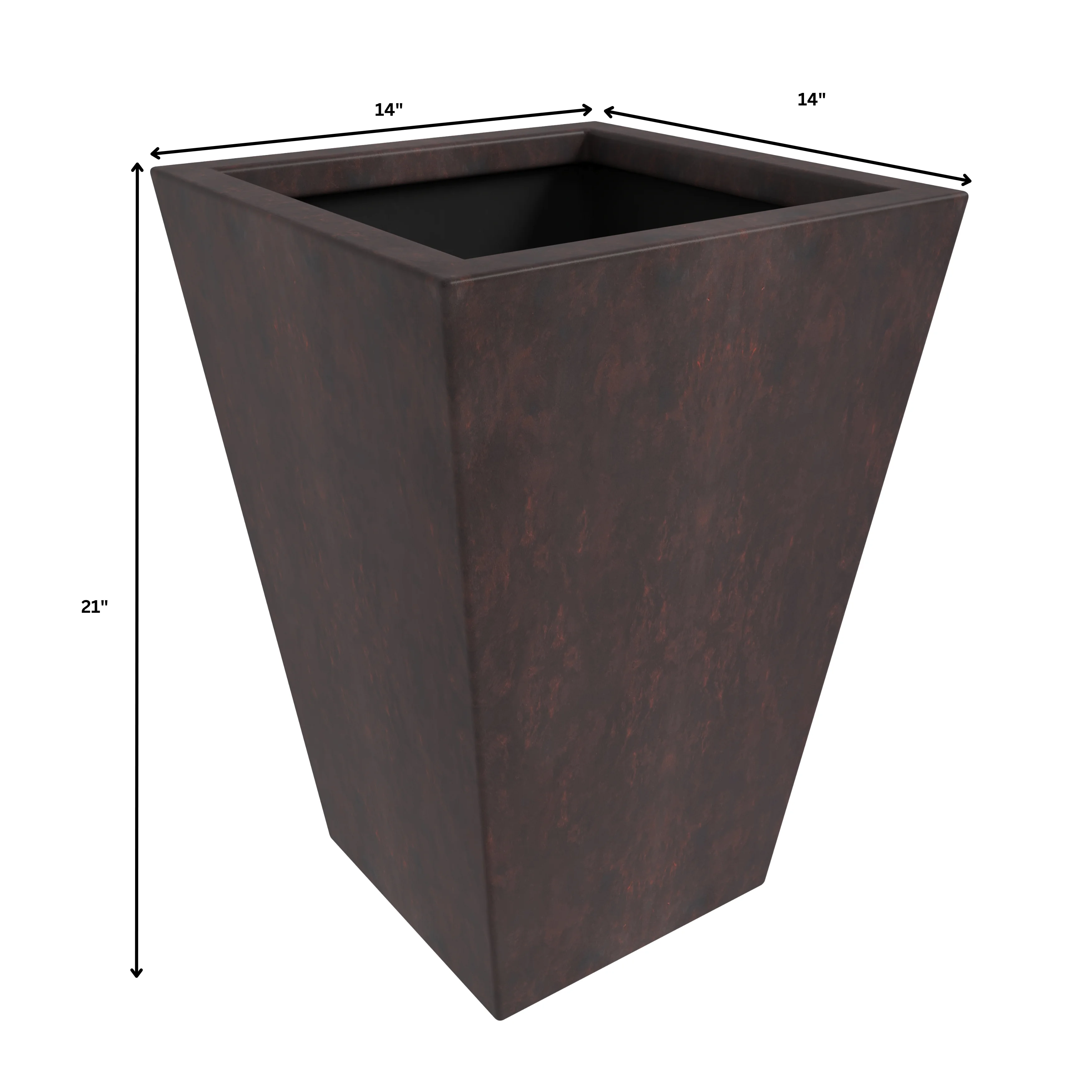 Serene Series Planter Set In Brown