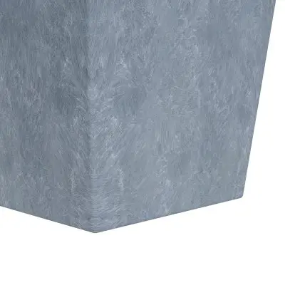 Serene Series Poly Stone Square Planter in Aged Concrete 11x11, 15 High
