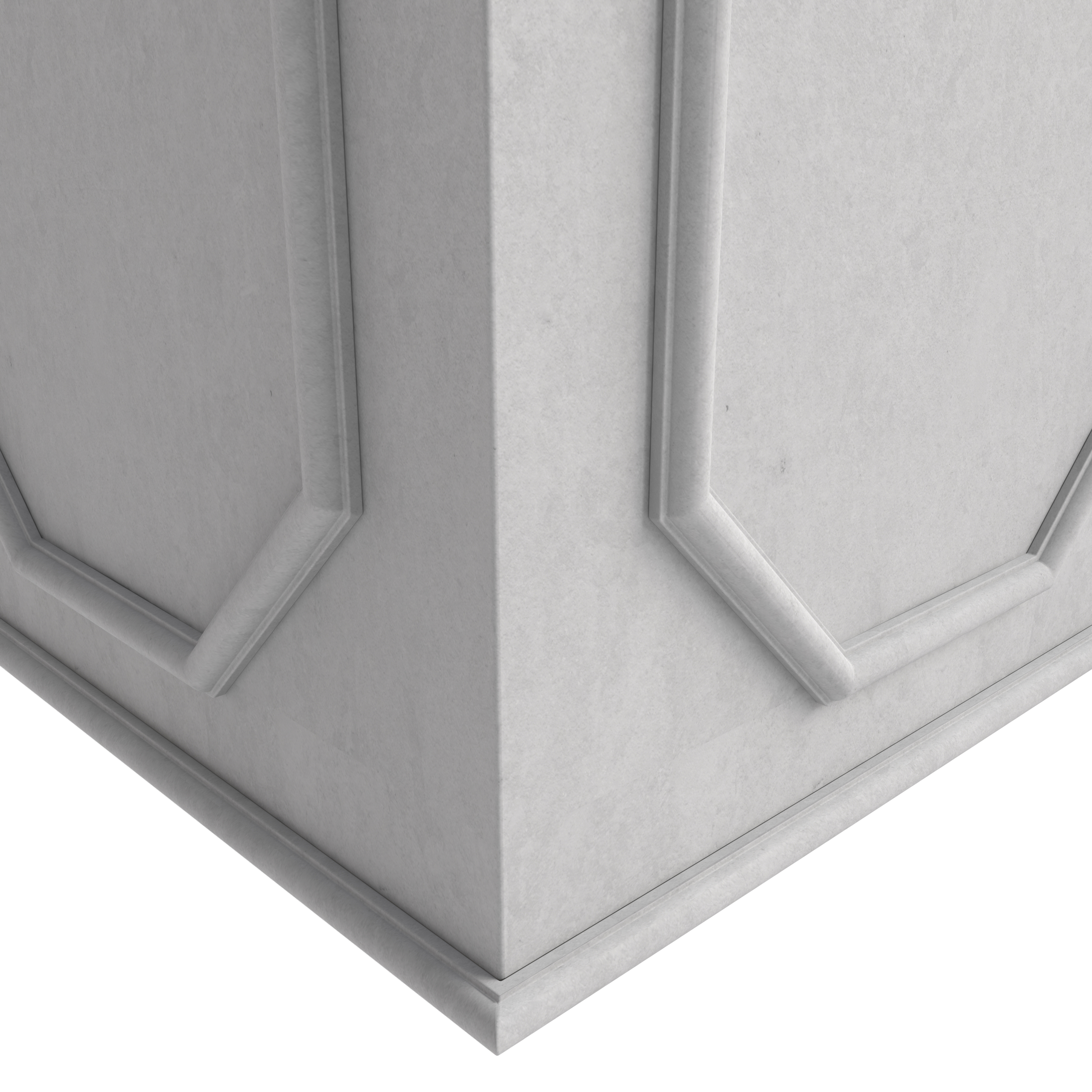 Sprout Series Poly Stone Planter in White