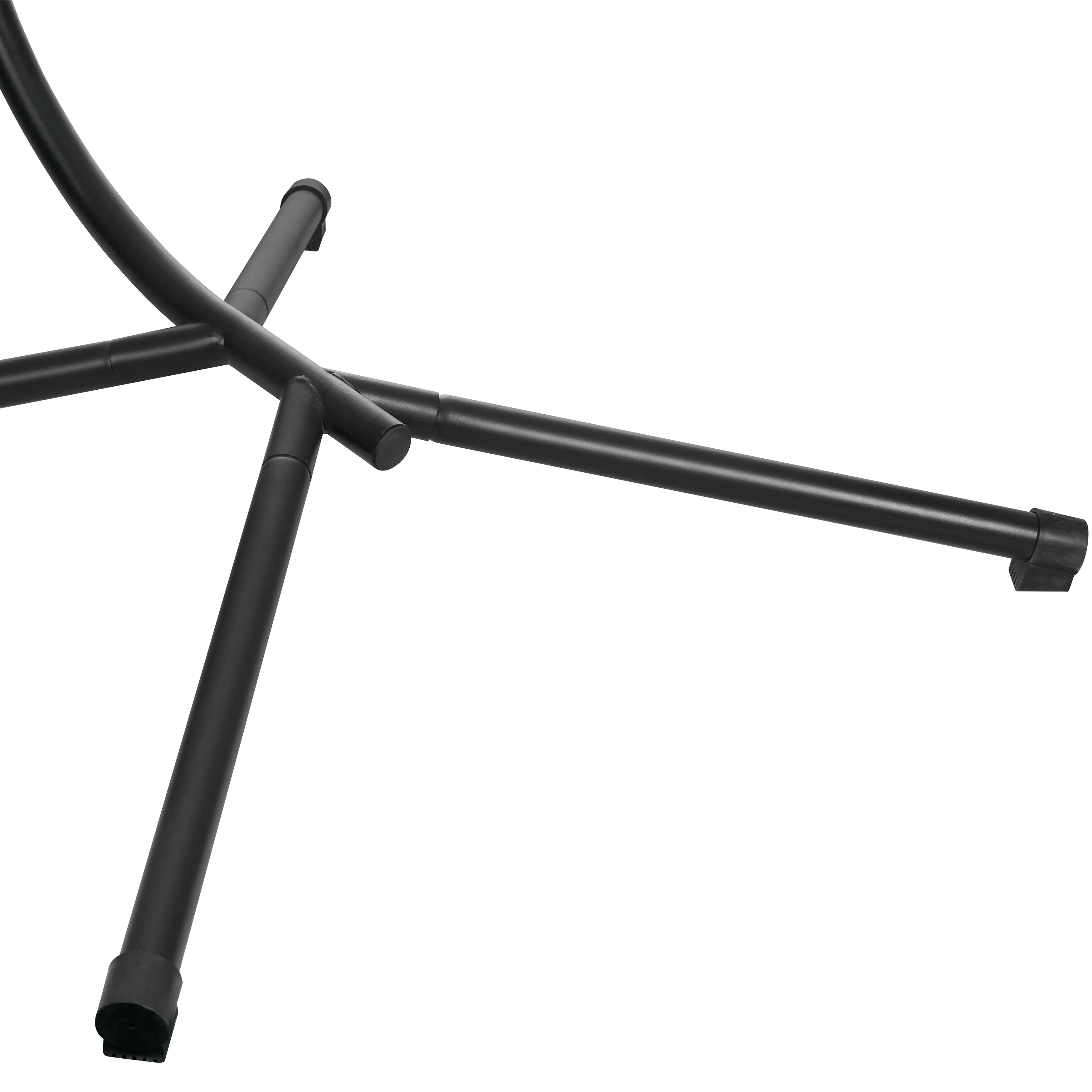 Summit Mid-Century Modern Outdoor Single Person Egg Swing Chair in Grey Steel Frame With Removable Cushions