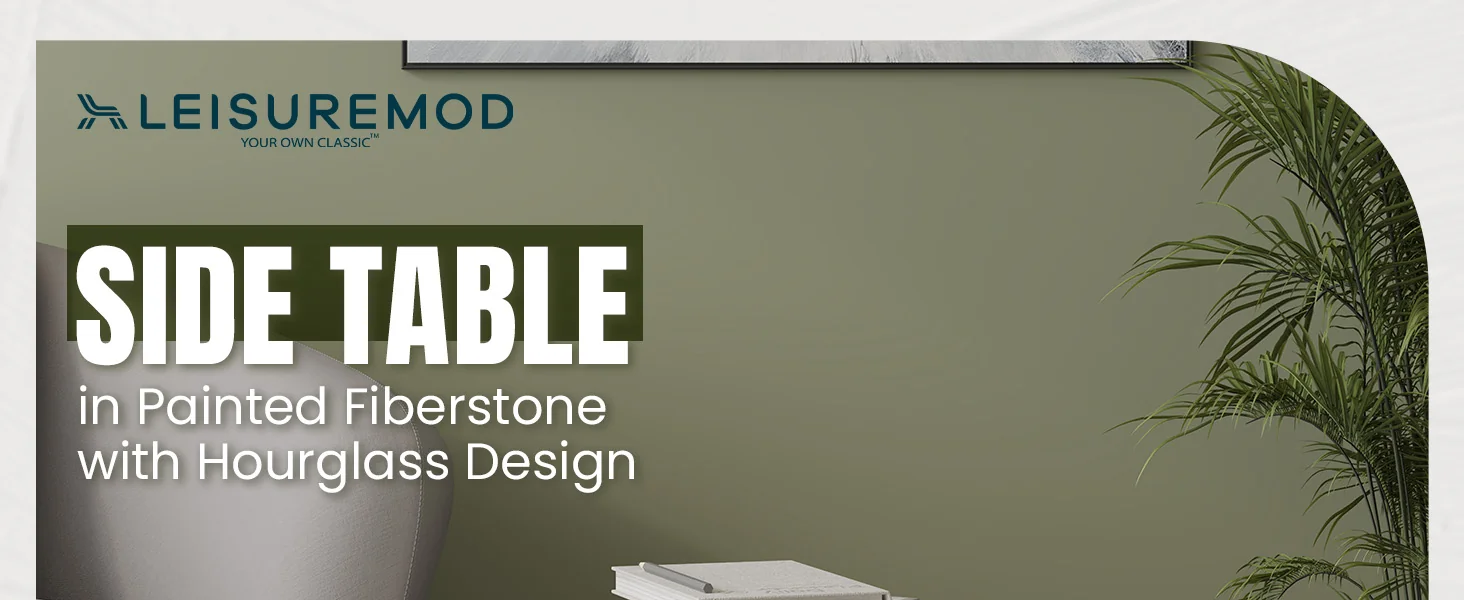 Modern Side End Table Spire Series In Grey