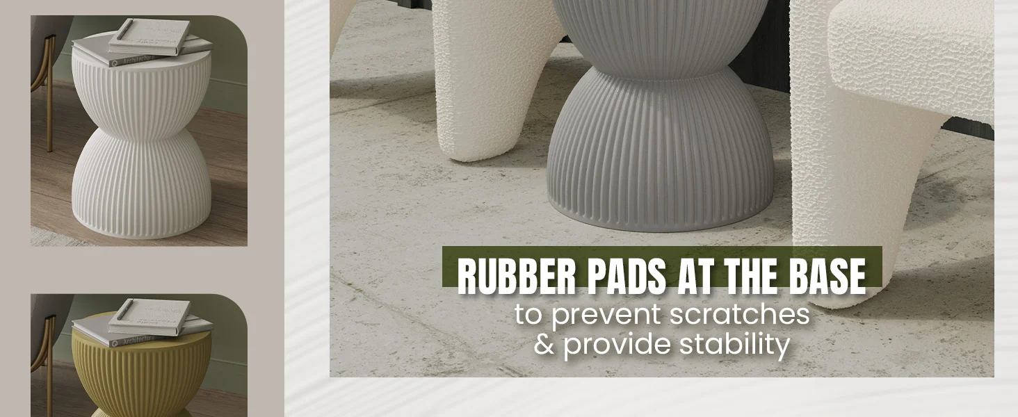 Modern Side End Table Spire Series In Grey