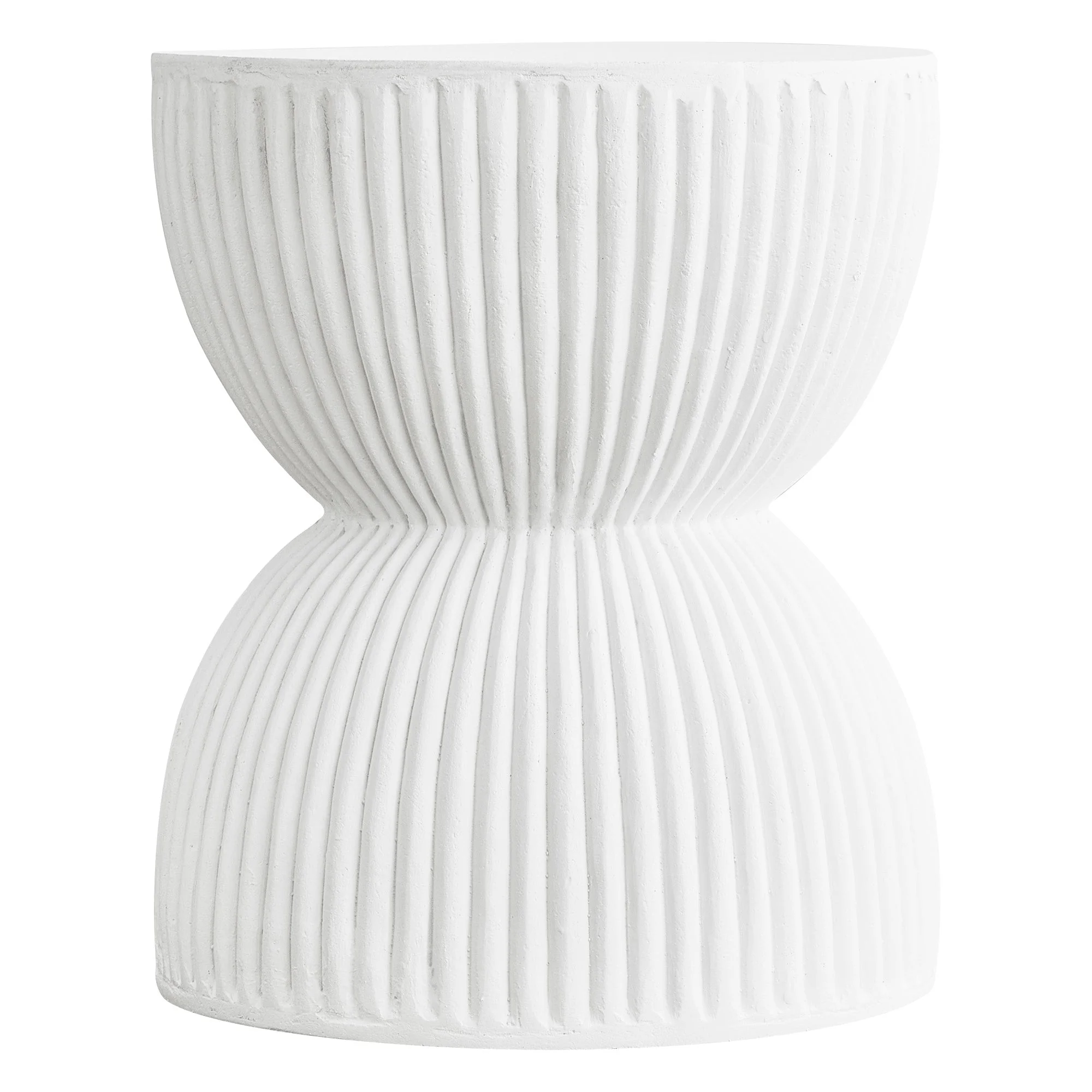 Modern Side End Table Spire Series In White