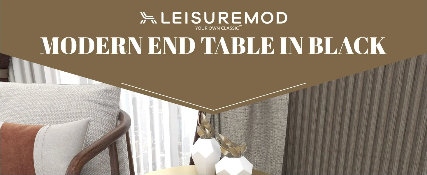 Savoy Collection Modern End Table In Brass Color