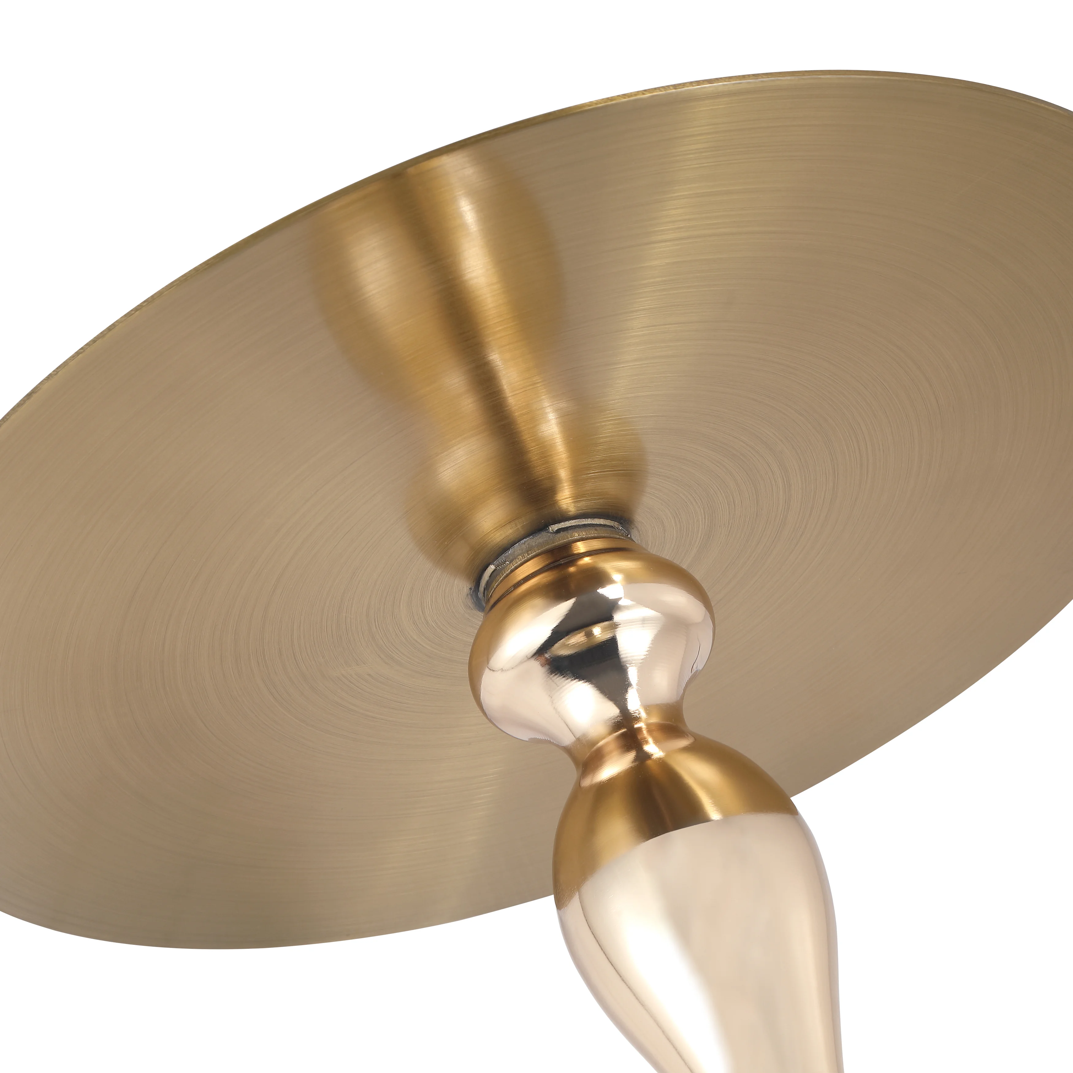 Savoy Collection Modern End Table In Brass Color