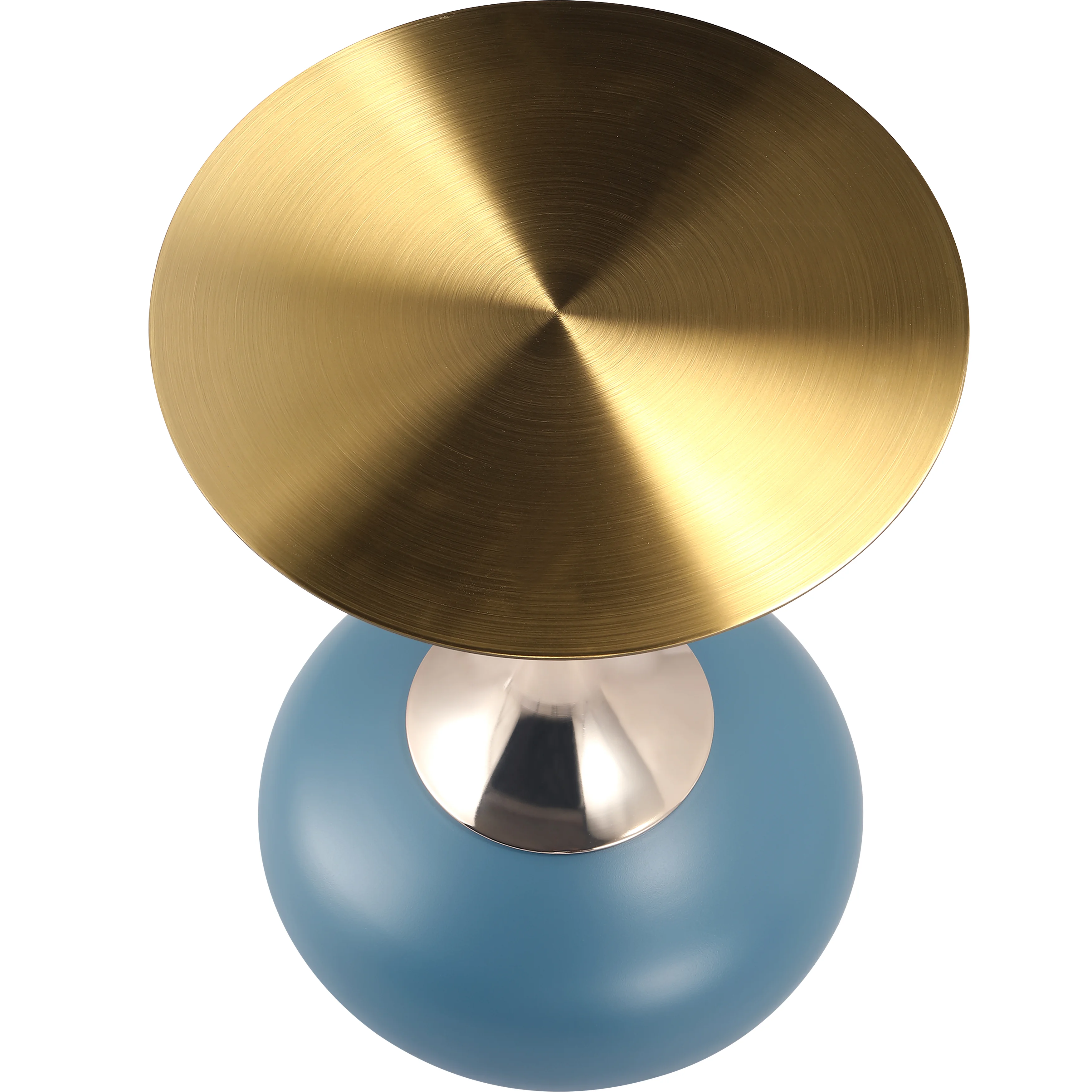 Savoy Collection Modern End Table In Blue