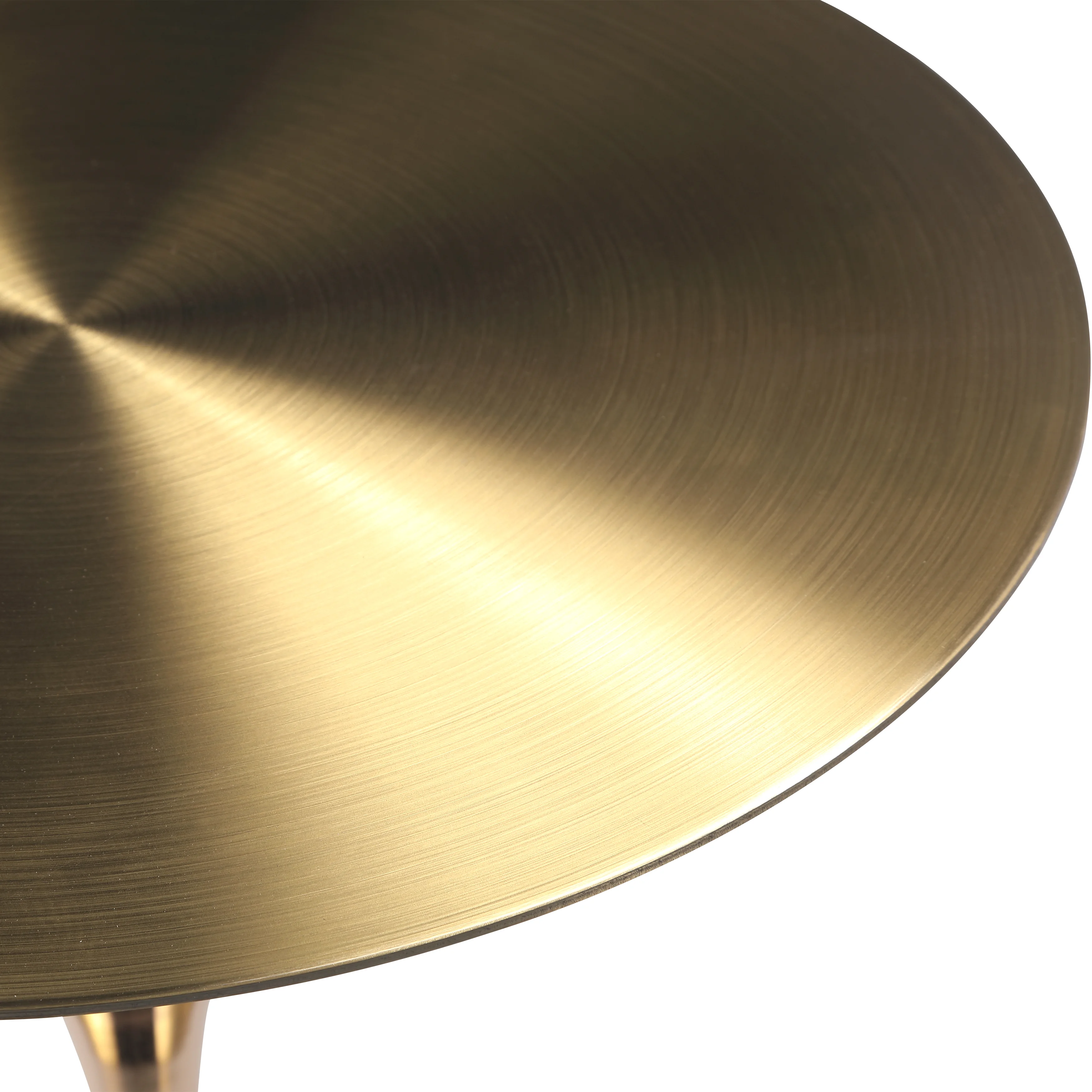 Savoy Collection Modern End Table In Gold