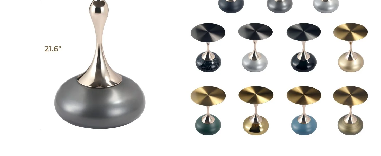 Savoy Collection Modern End Table In Grey