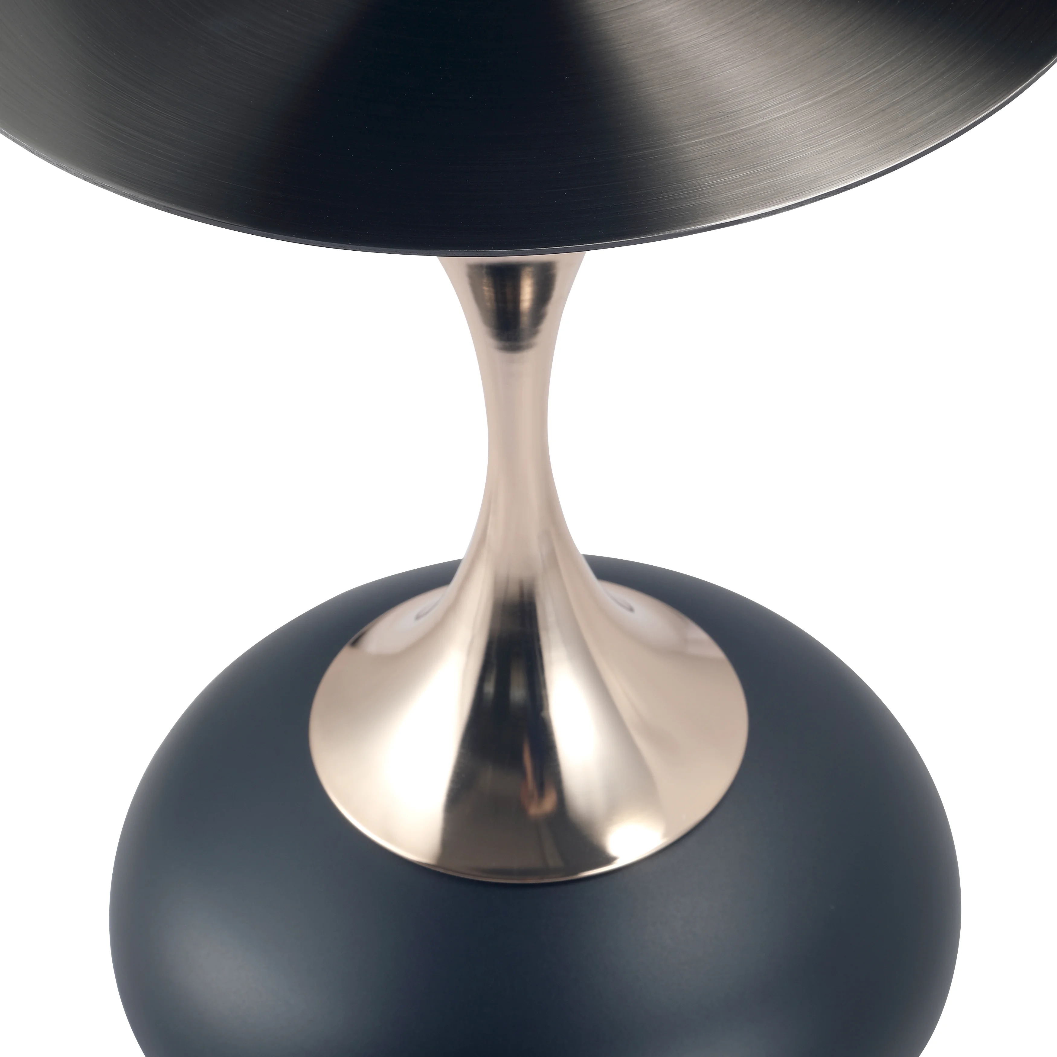 Savoy Collection Modern End Table In Matt Black