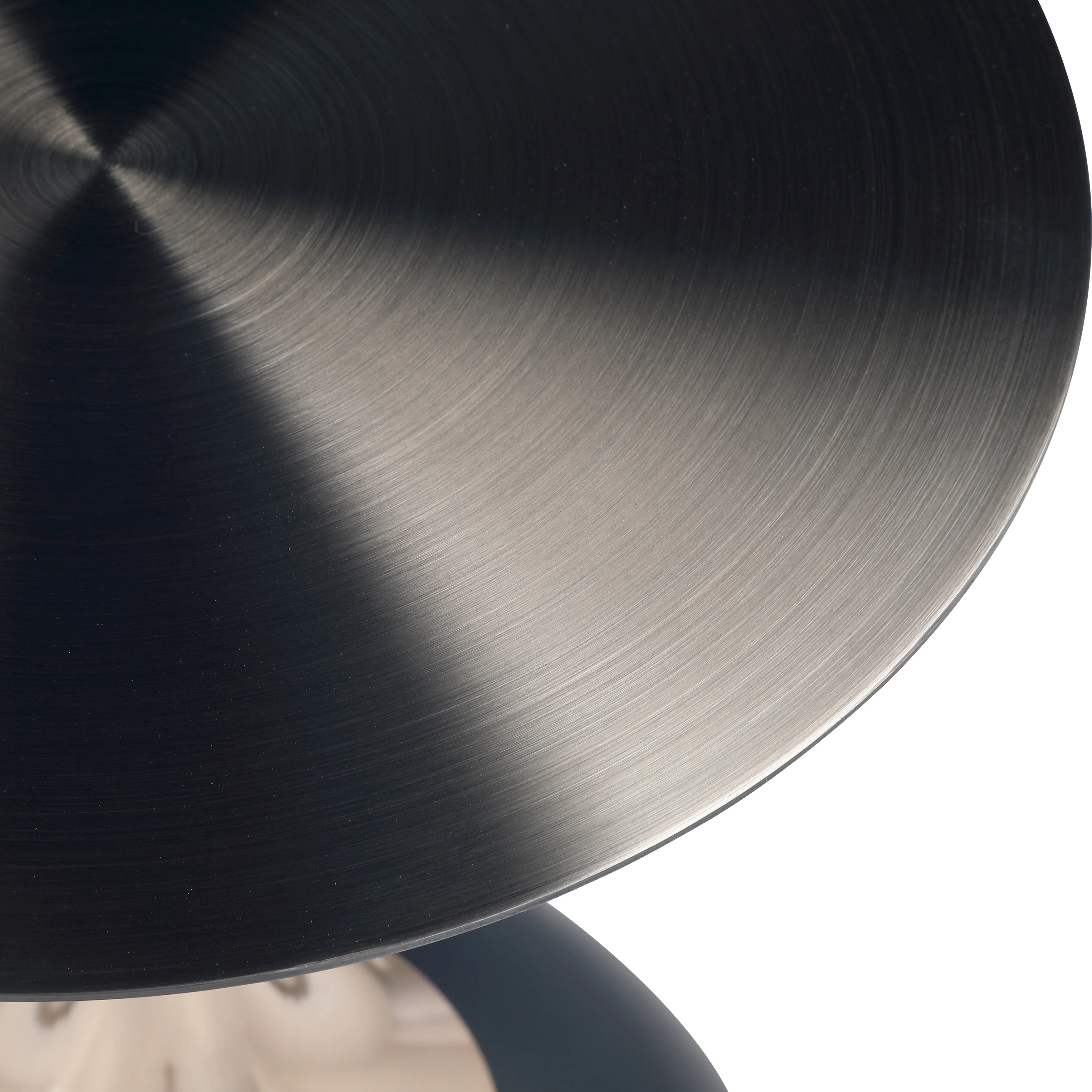 Savoy Collection Modern End Table In Matt Black