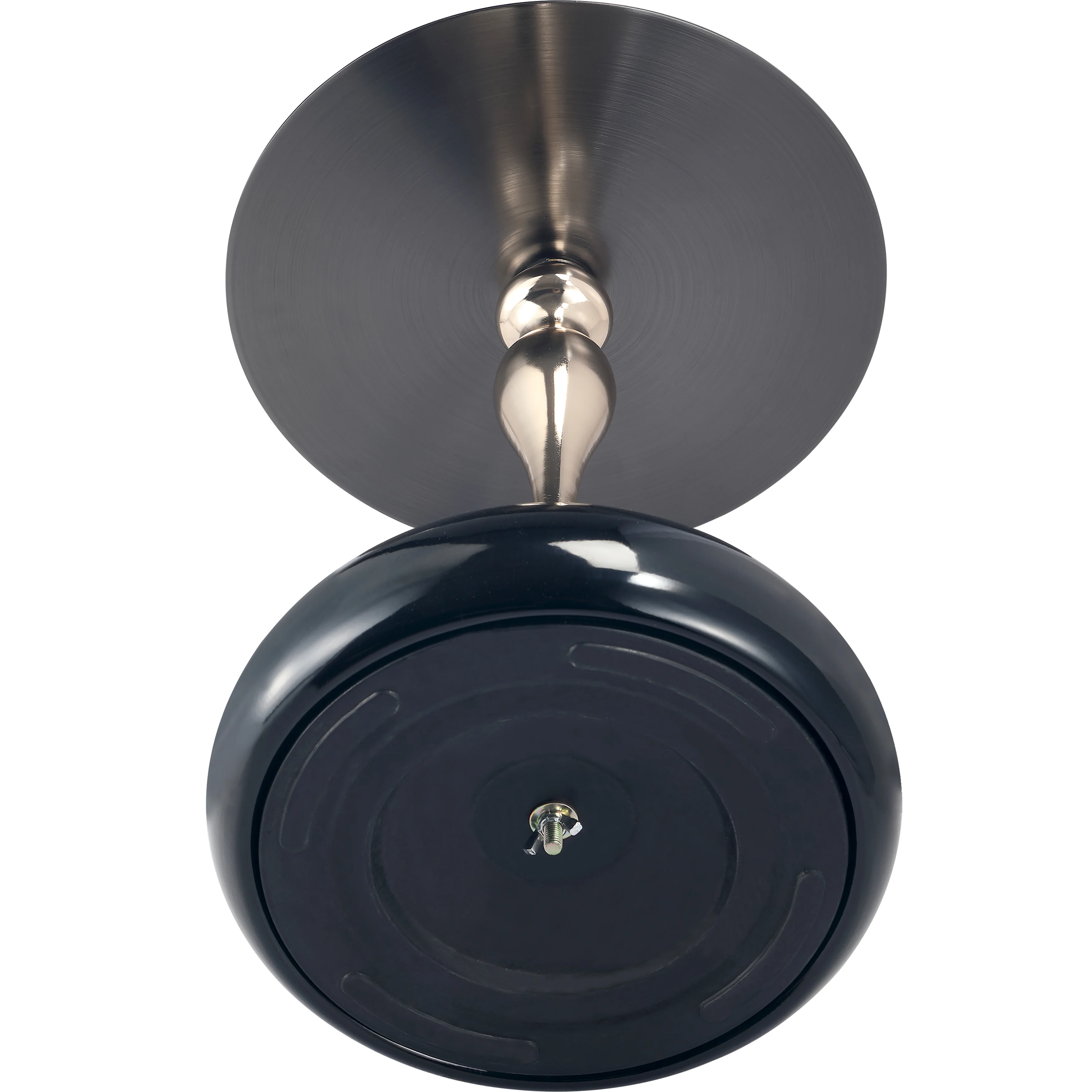 Savoy Collection Modern End Table In Shiny Black