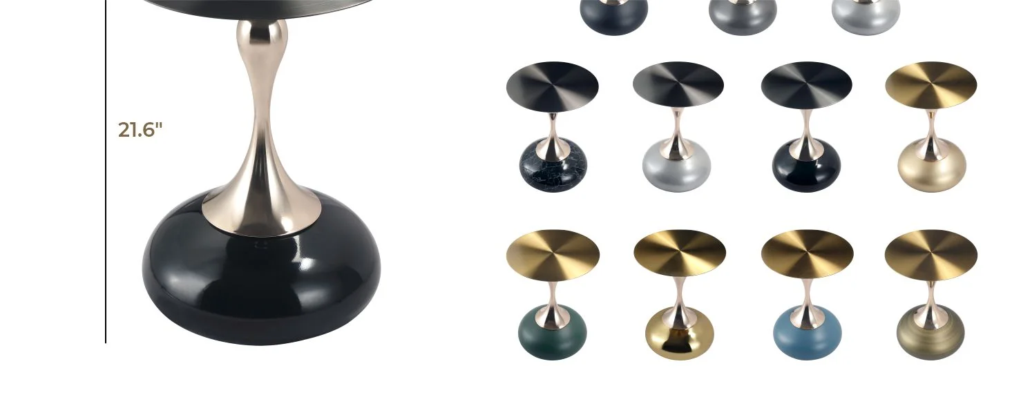 Savoy Collection Modern End Table In Shiny Black