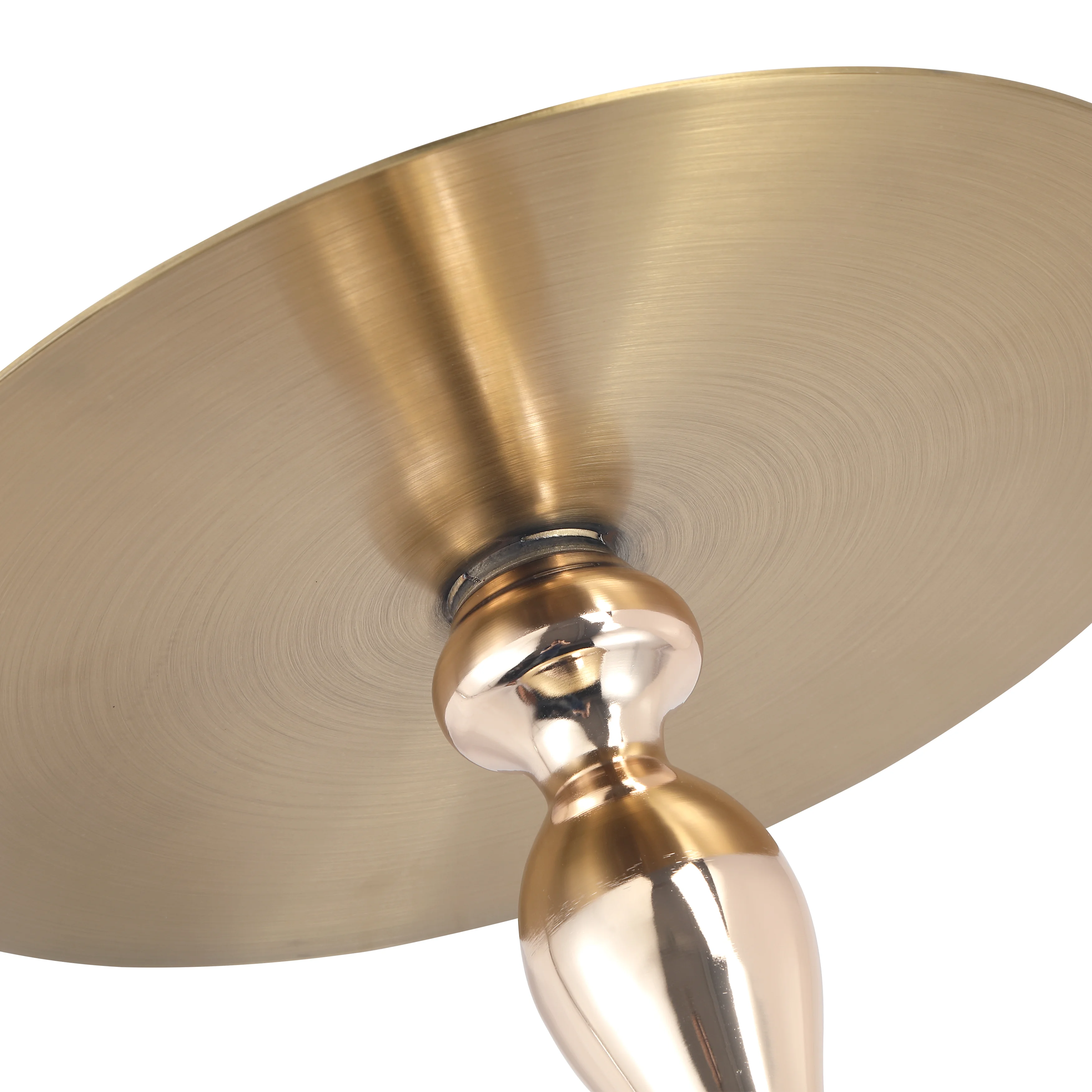 Savoy Collection Modern End Table In Gold With Gold Top