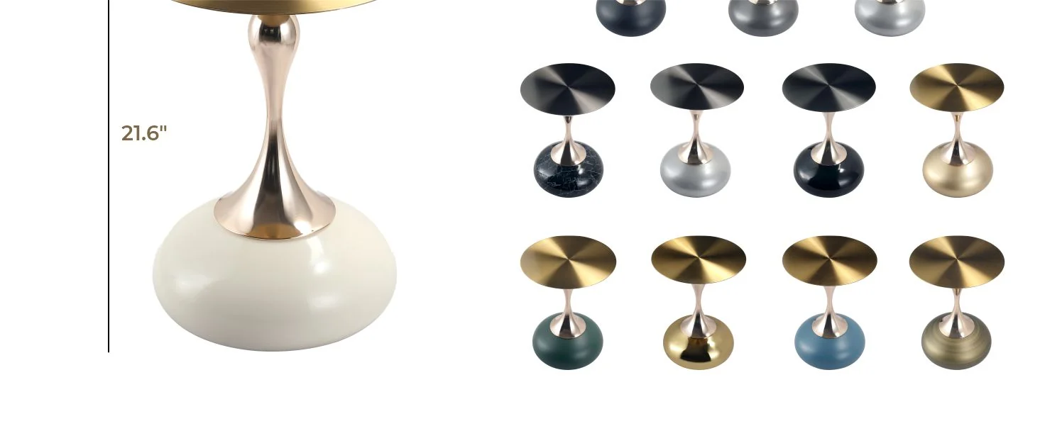 Savoy Collection Modern End Table In White