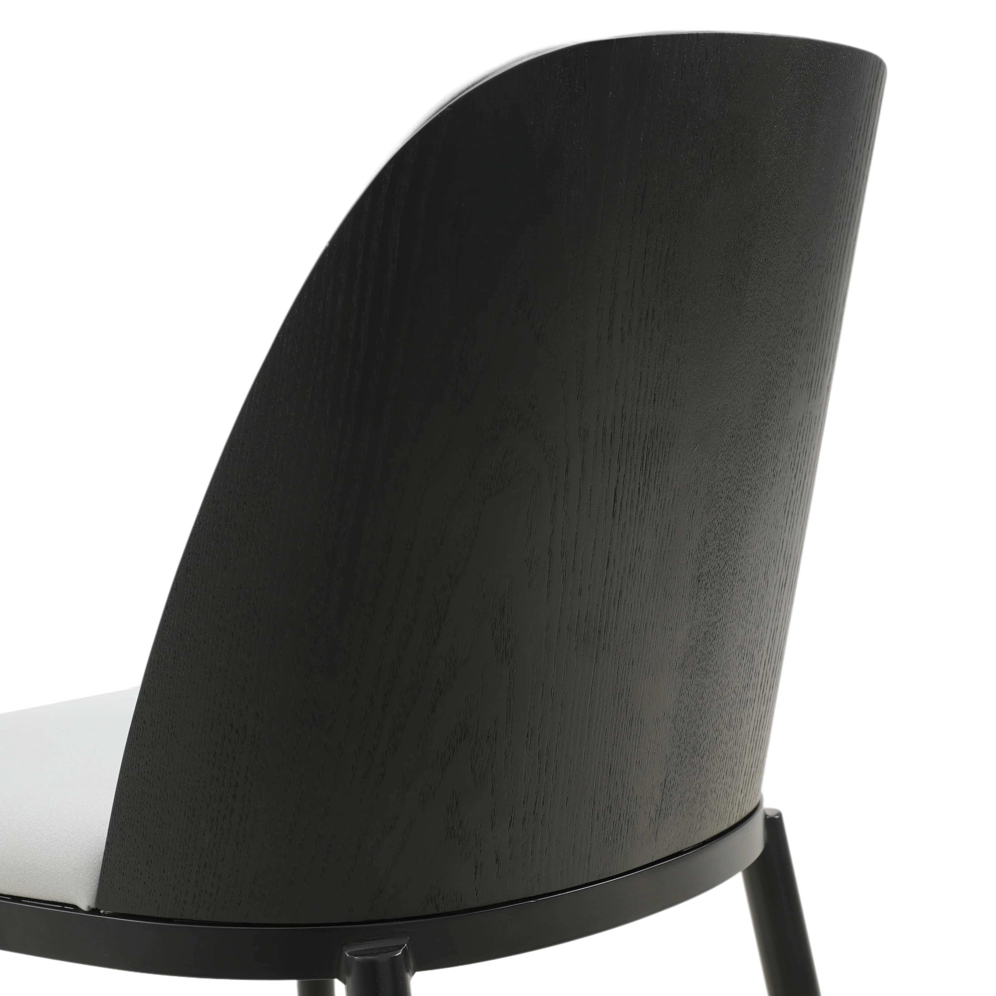 Tule Mid-Century Modern Dining Side Chair with Velvet Seat and Powder-Coated Steel Frame for Kitchen and Dining Room