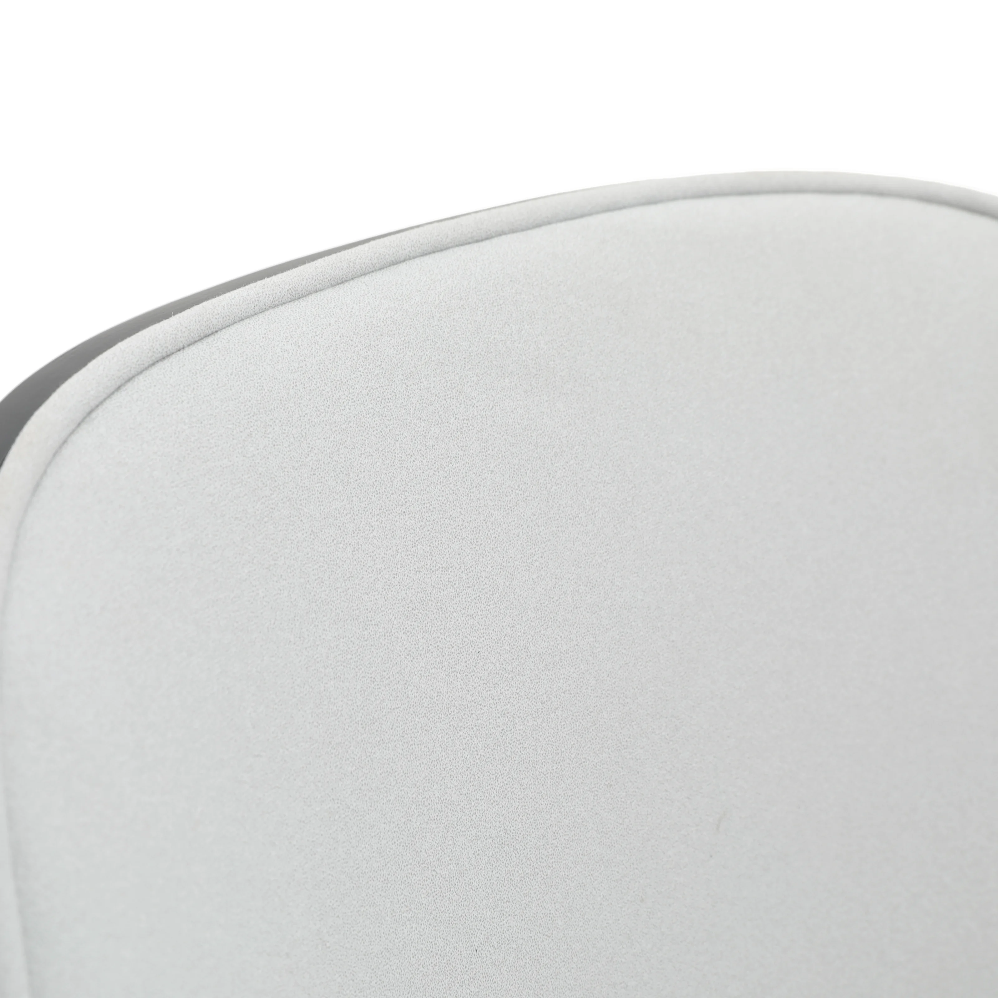 Voren 7-Piece Dining Set with 55" Rectangular Dining Table in Deep Grey Sintered Stone Top and 6 Velvet Dining Chairs in Black/Platinum Blue