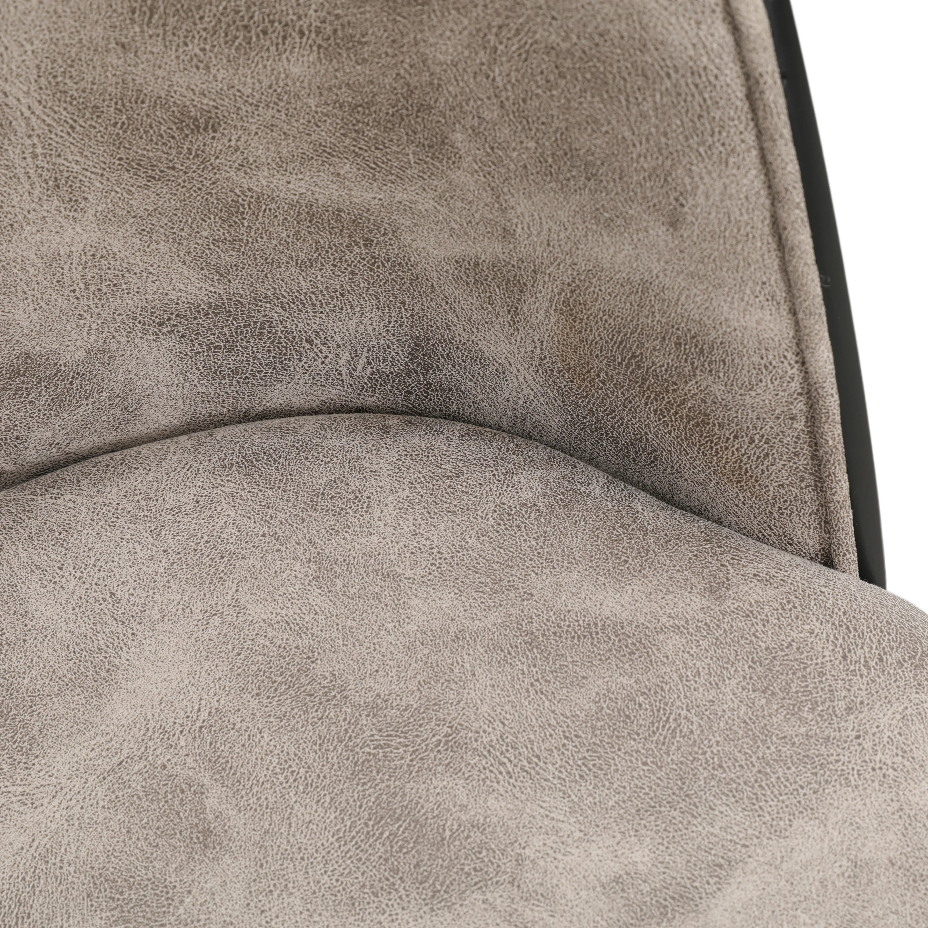 Tule Mid-Century Modern Dining Side Chair with Fabric Seat and Powder-Coated Steel Frame for Kitchen and Dining Room