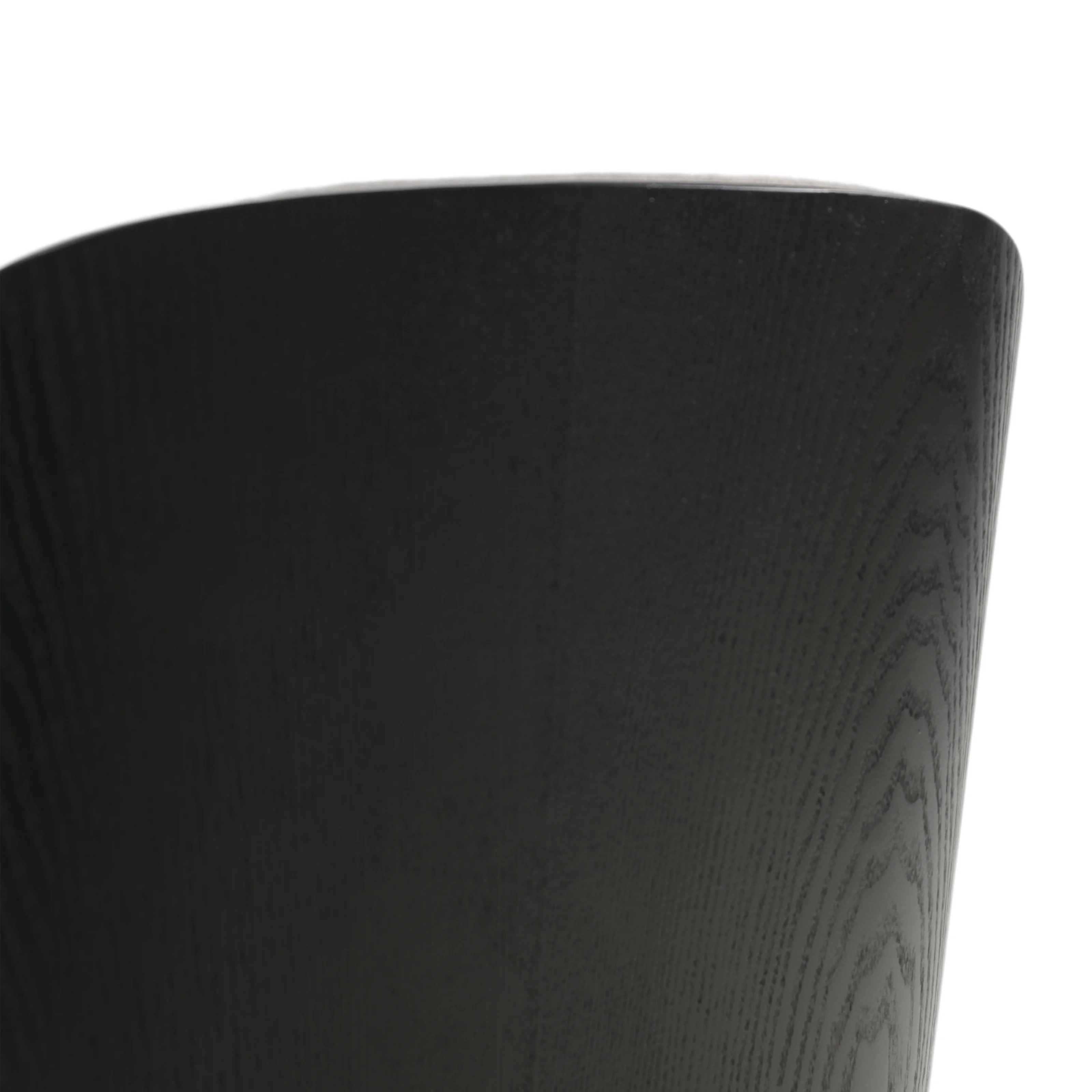 Verve 5-Piece Dining Set with 36" Round MDF Top Table and 4 Suede Dining Side Chairs in Black/Charcoal